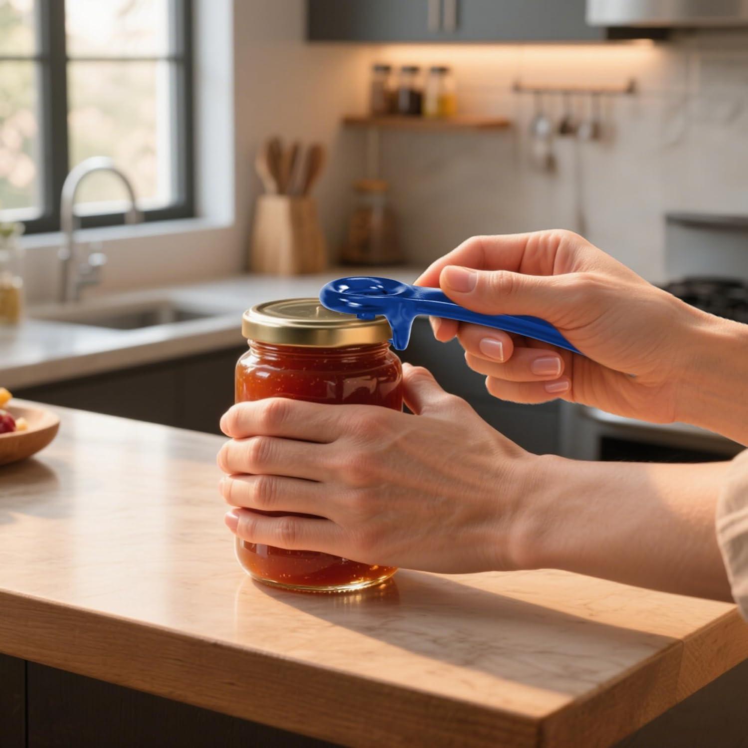 Abrebotellas Manual READAEER para Manos Débiles - Azul