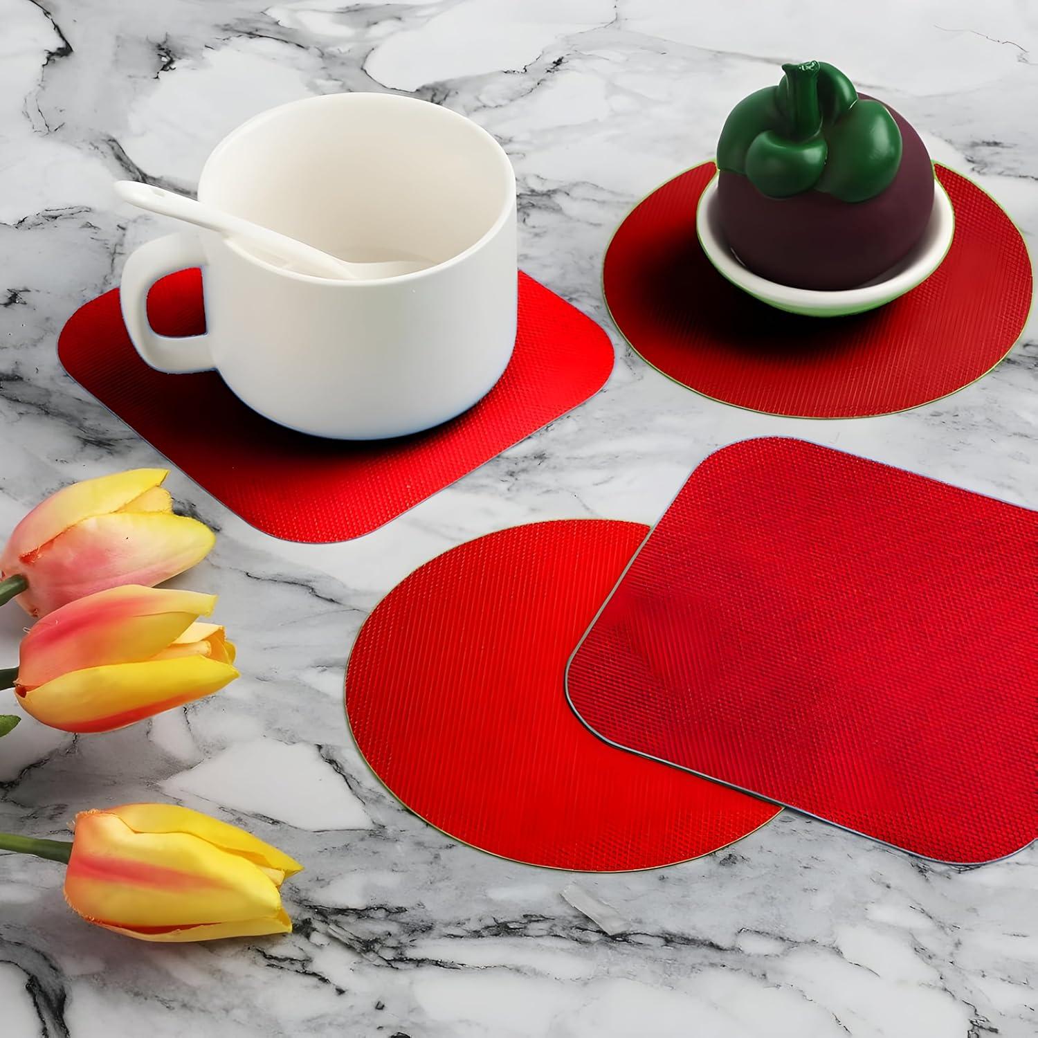 Juego de Abridores de Tarros Bexter 4 Piezas Silicona Roja