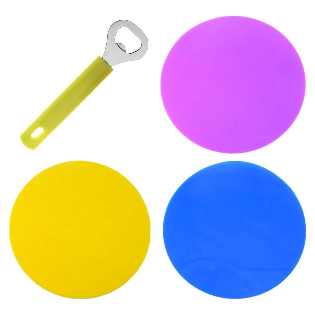 Abridor de Frascos de Silicona Vastland - 3 Piezas para Manos Débiles