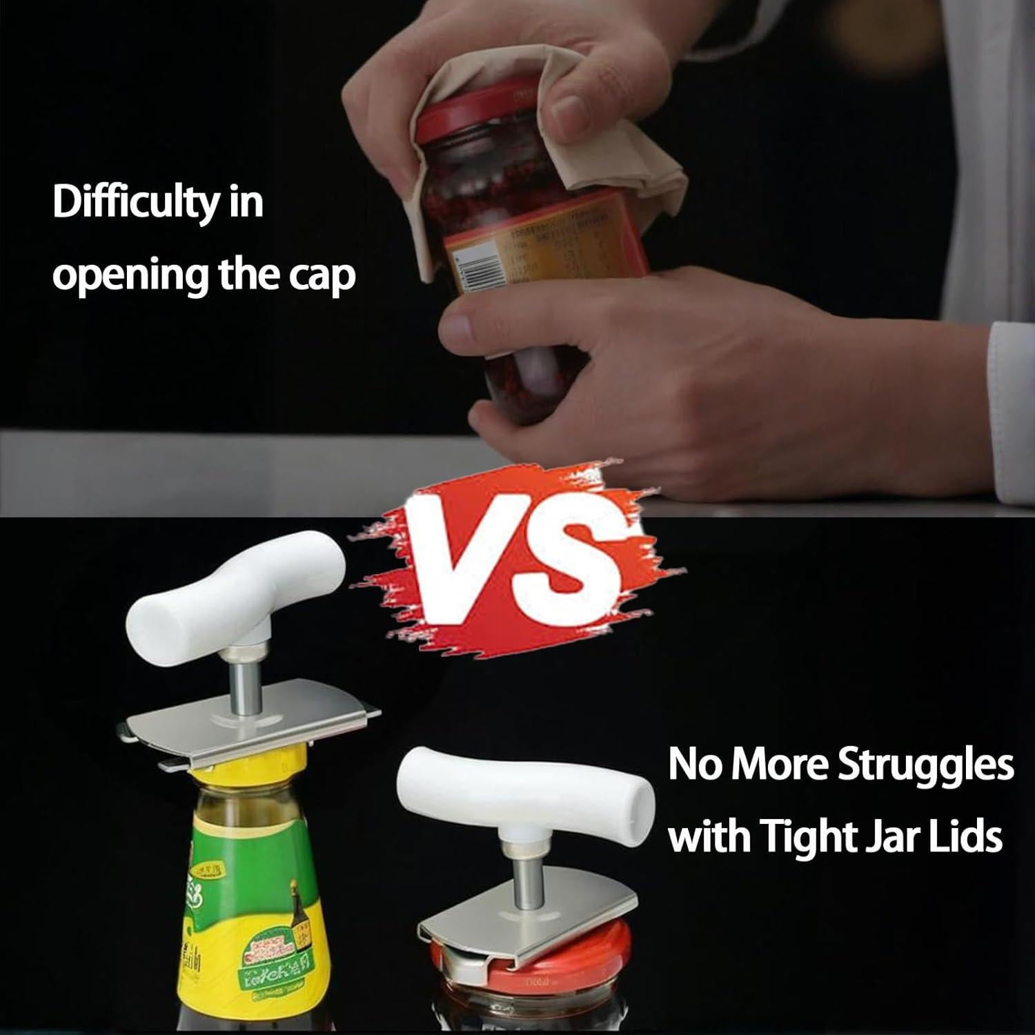 Abrebotellas Ajustable Zenthara para Manos Débiles 3-9 cm