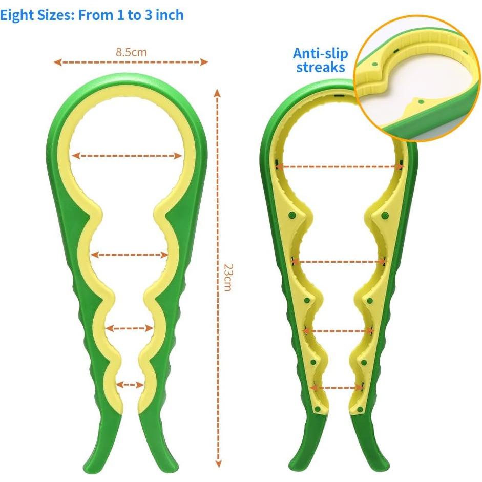 Abridor de Tarros y Botellas Otstar 5 en 1 con Agarre de Silicona