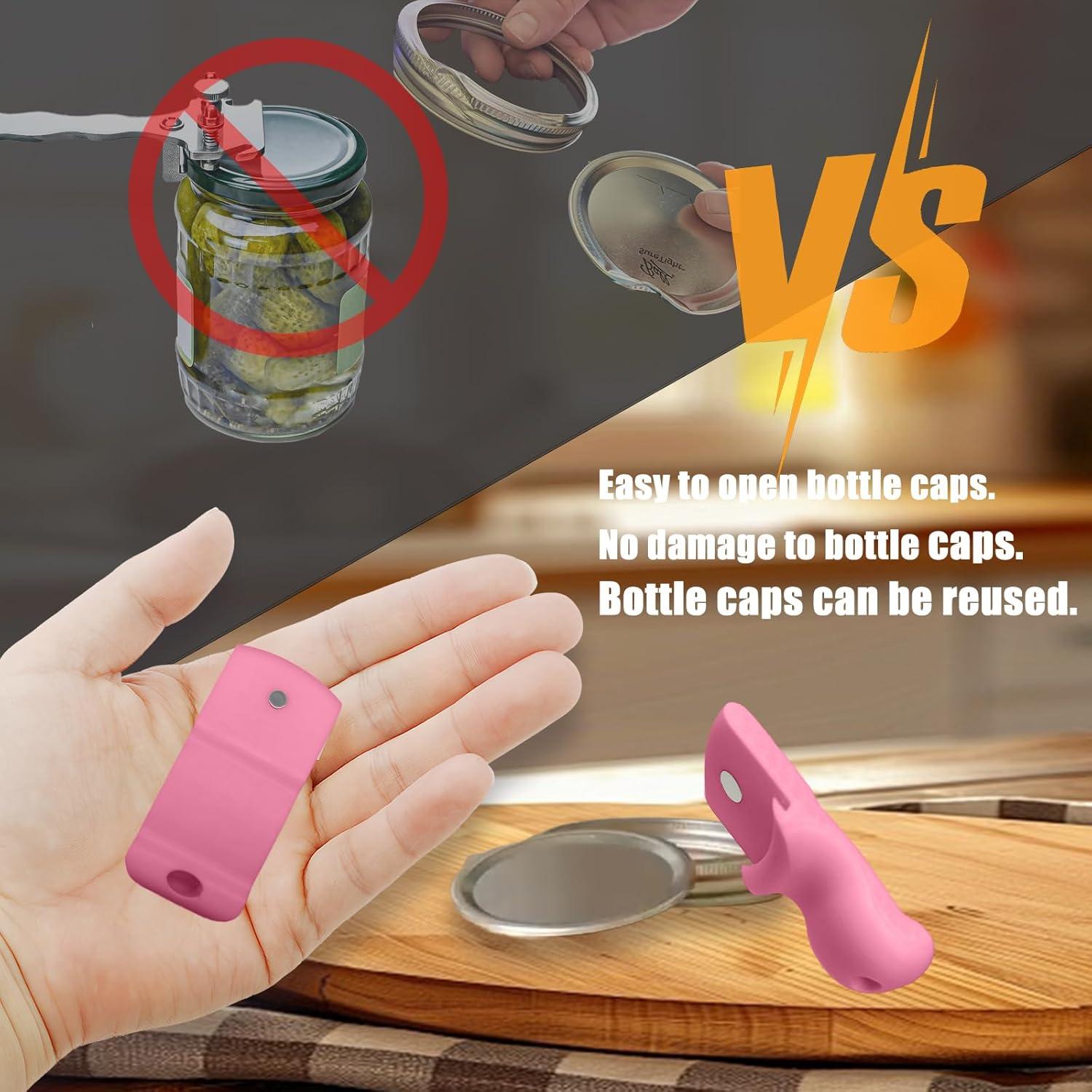 Abridor de Tarros Mason LXLO Rosa Durazno, Ergonomico y Magnético