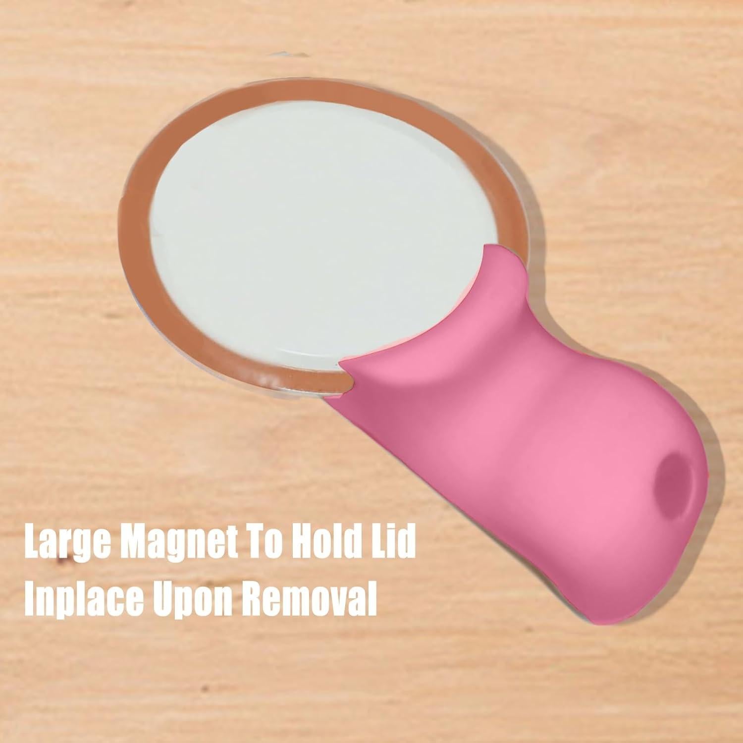 Abridor de Tarros Mason LXLO Rosa Durazno, Ergonomico y Magnético