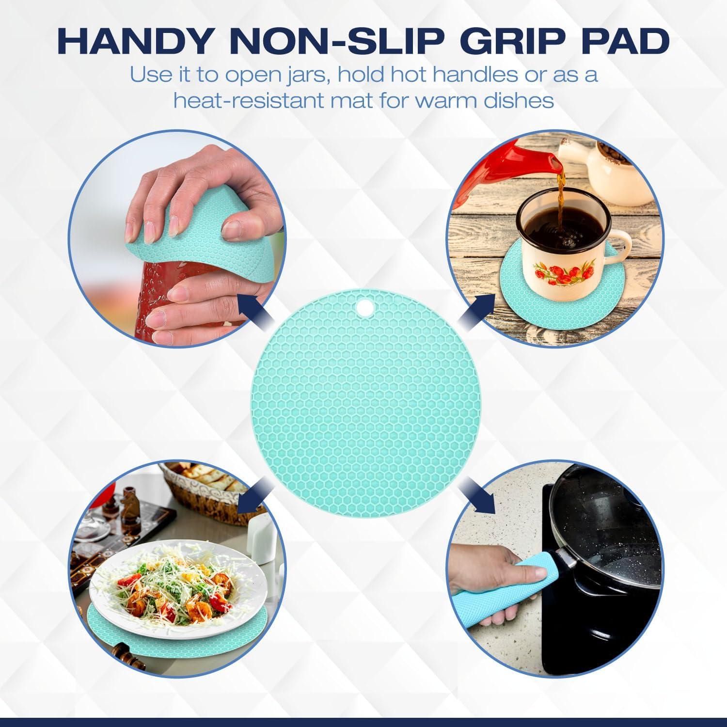 Abre frascos 5 en 1 BigLeef para manos débiles - Azul