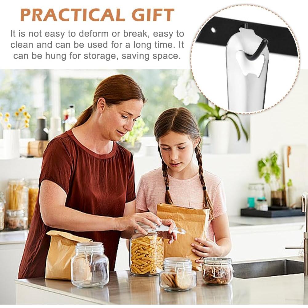 2 Abridores de Tarros de Acero Inoxidable Kazheon 14.5x9cm