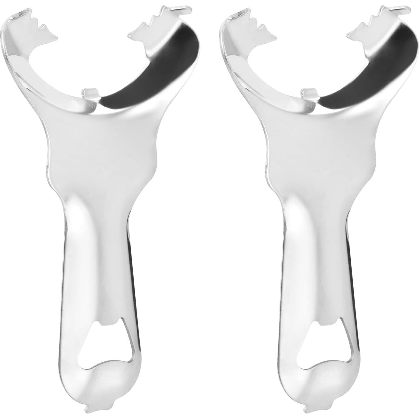 2 Abridores de Tarros de Acero Inoxidable Kazheon 14.5x9cm