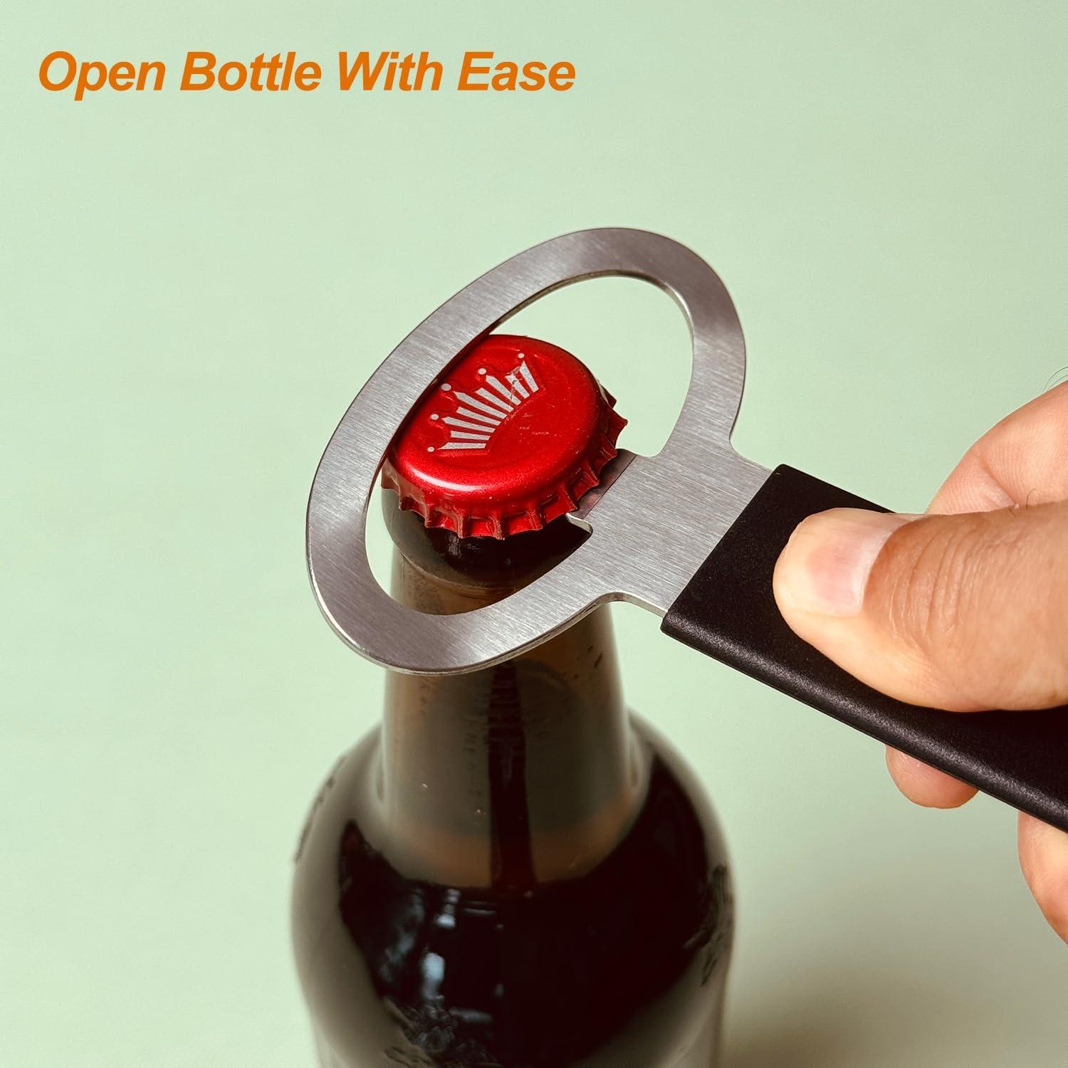 Abrebotellas y Abrefrascos Magnético 2-en-1 OpenPro, Acero Inoxidable