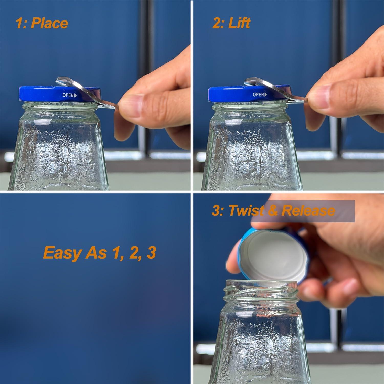 Abrebotellas y Abrefrascos Magnético 2-en-1 OpenPro, Acero Inoxidable
