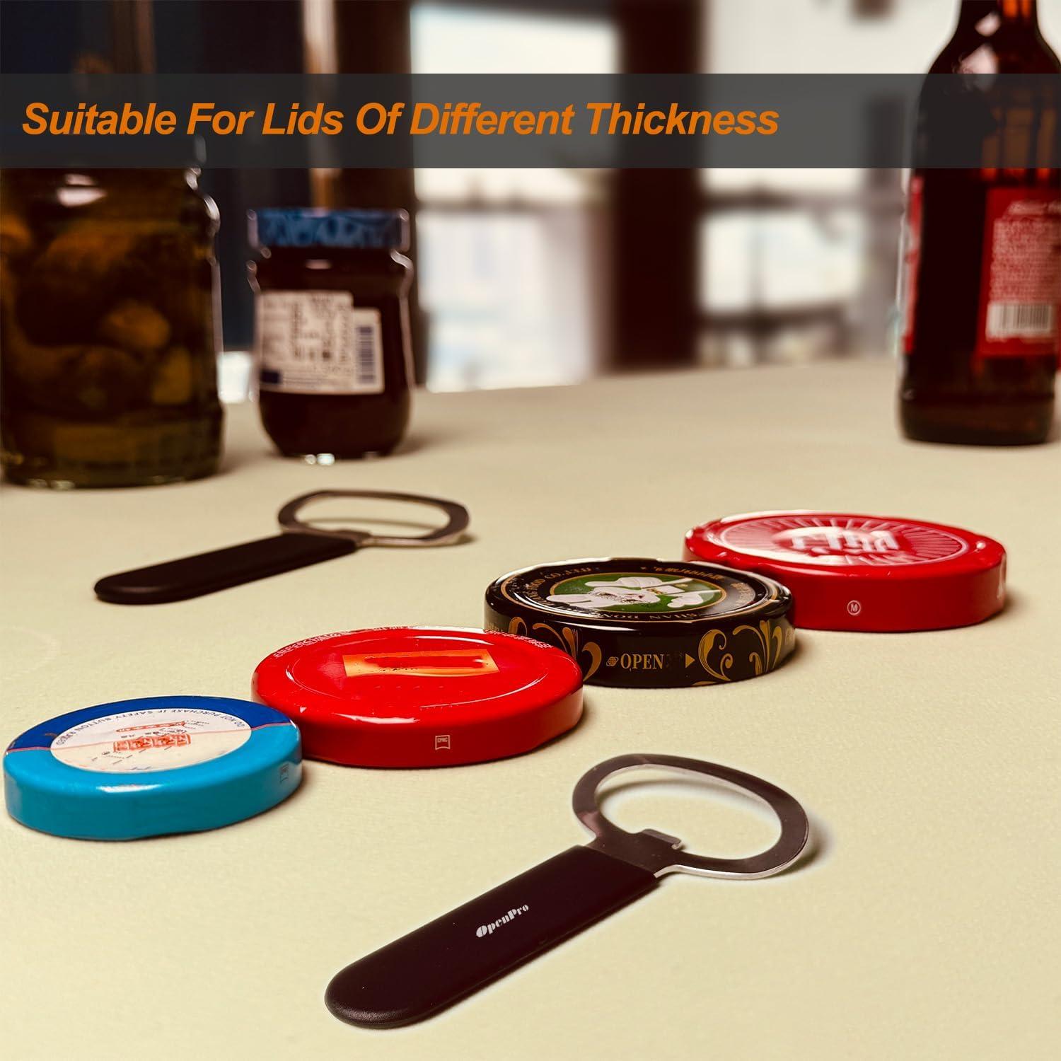 Abrebotellas y Abrefrascos Magnético 2-en-1 OpenPro, Acero Inoxidable