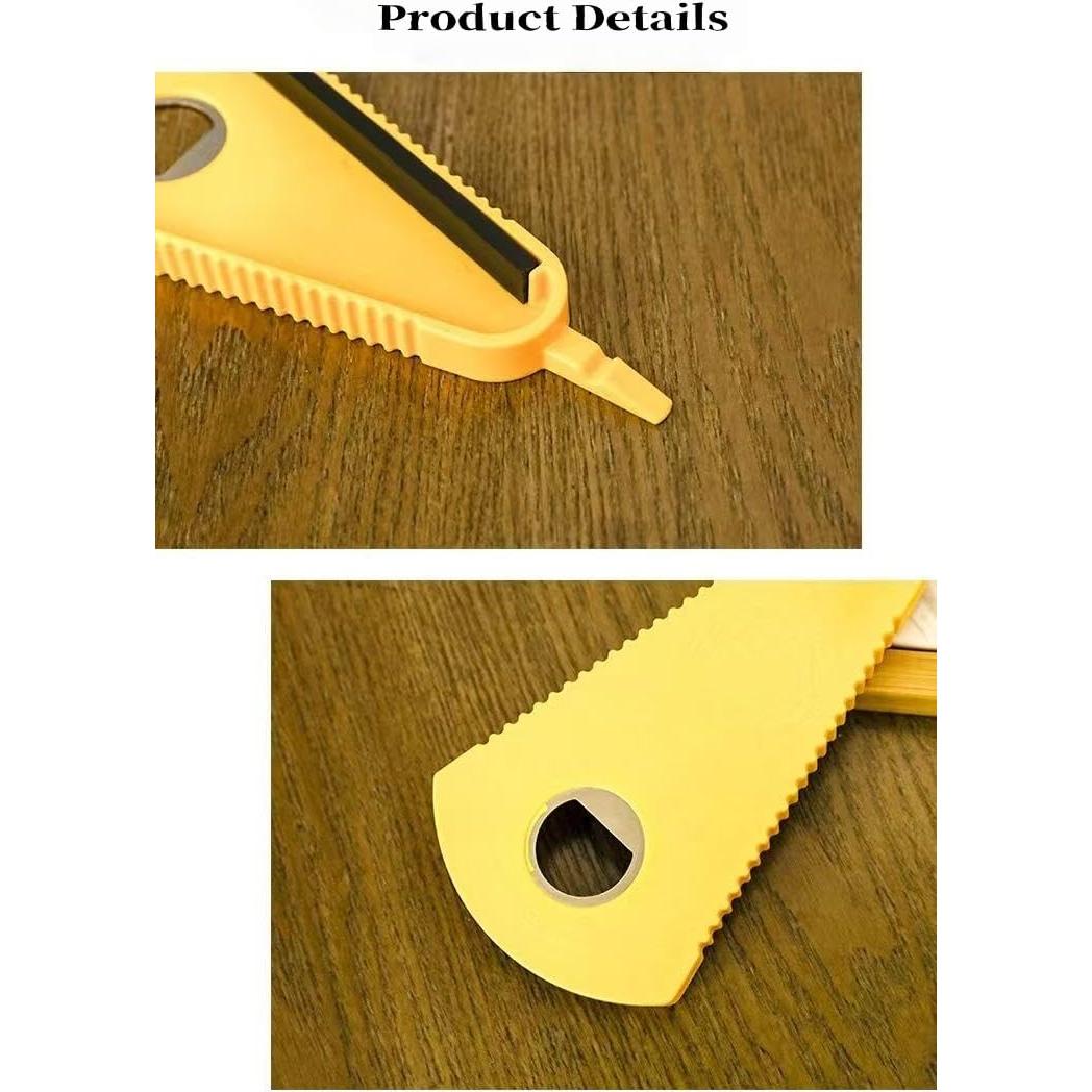 Abridor de Tarros Multifuncional HoneyHu Amarillo 5 en 1