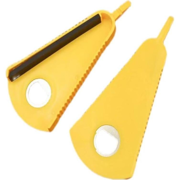 Abridor de Tarros Multifuncional HoneyHu Amarillo 5 en 1