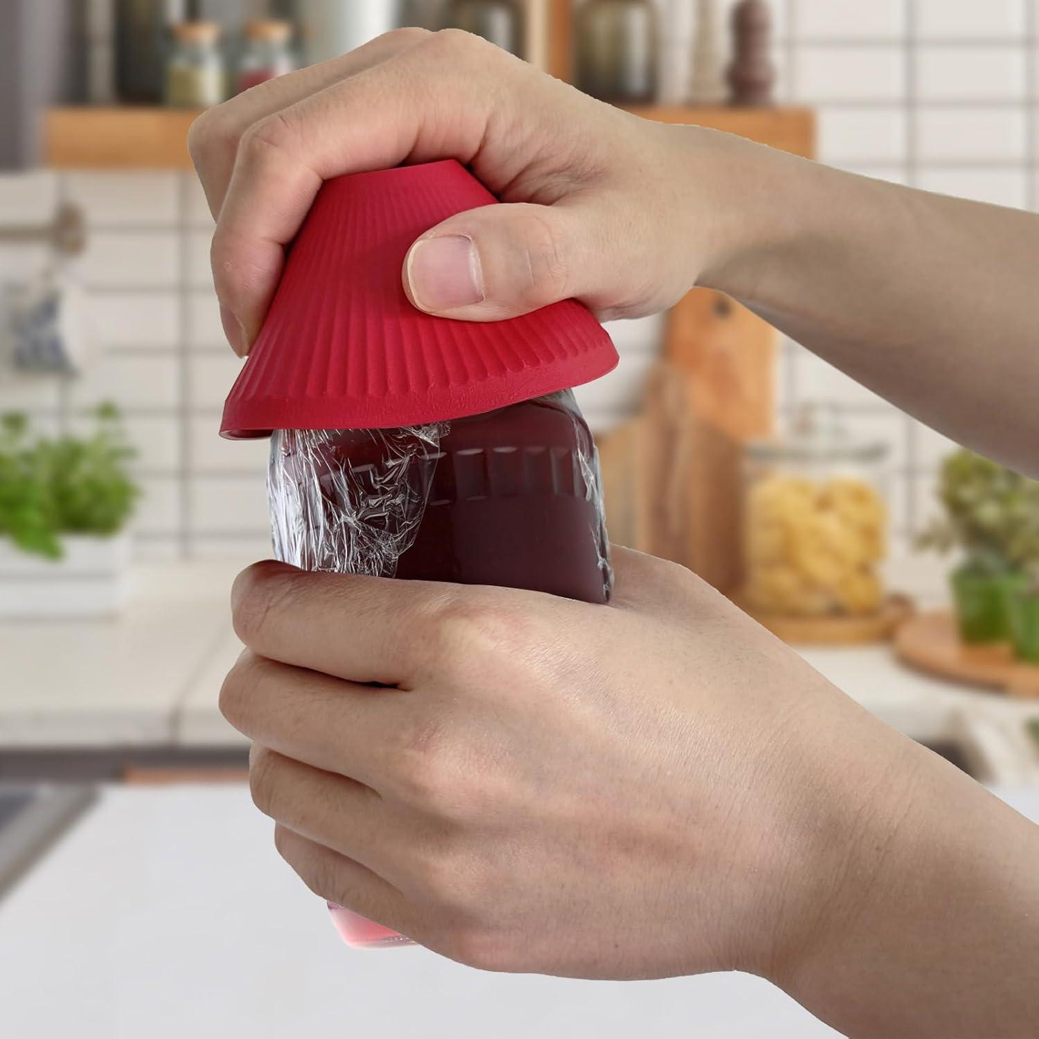 Abrebotellas de goma Tuojecuk, 3 piezas, antideslizantes