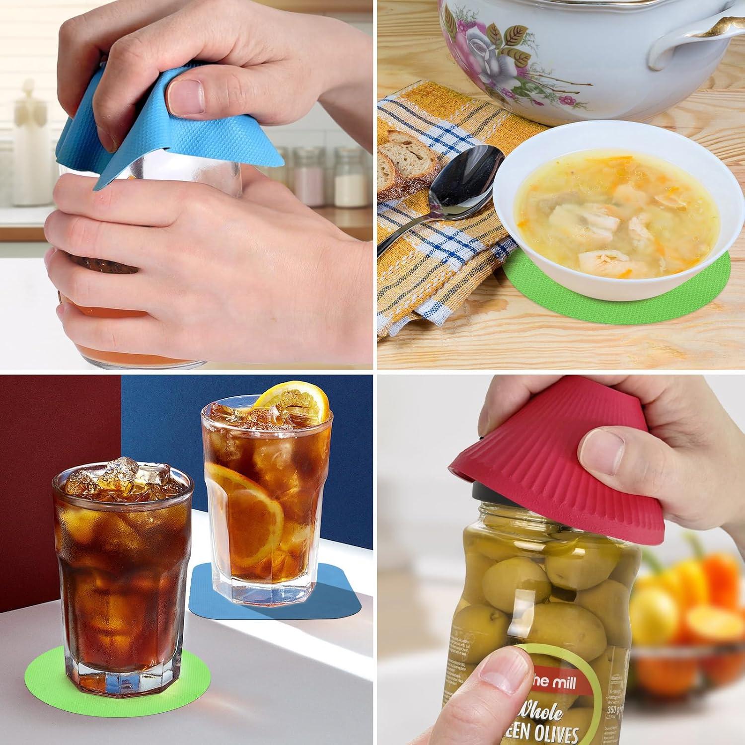 Abrebotellas de goma Tuojecuk, 3 piezas, antideslizantes