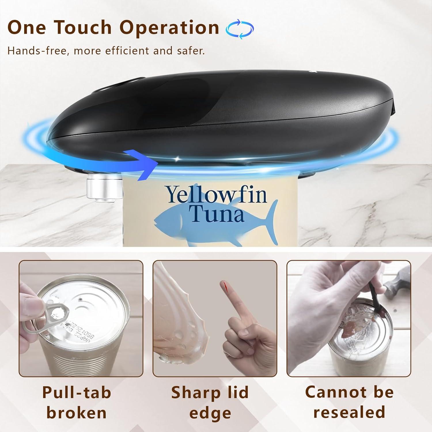 Abrelatas Eléctrico SAKAMOSH KGQ-1B para Personas Mayores