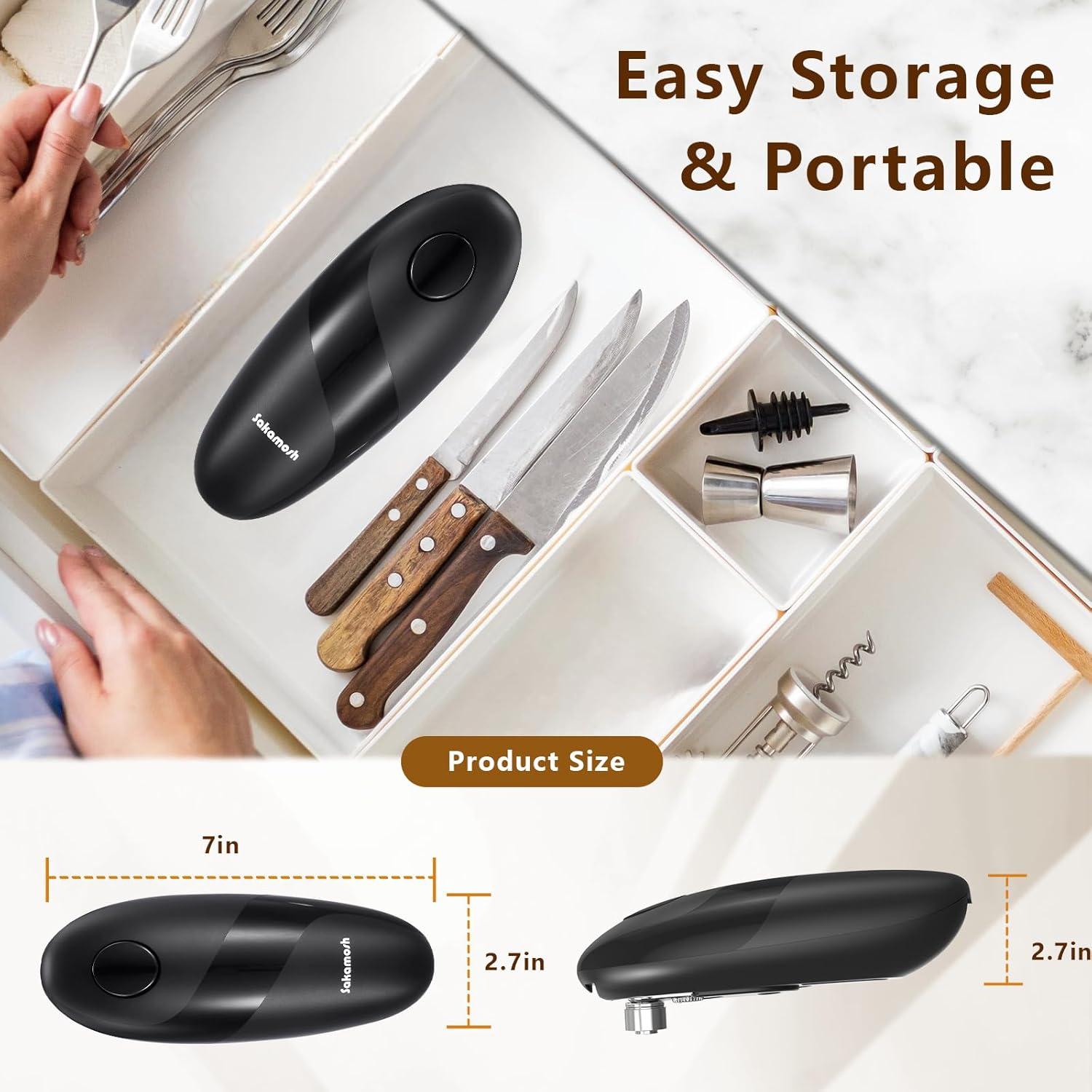 Abrelatas Eléctrico SAKAMOSH KGQ-1B para Personas Mayores