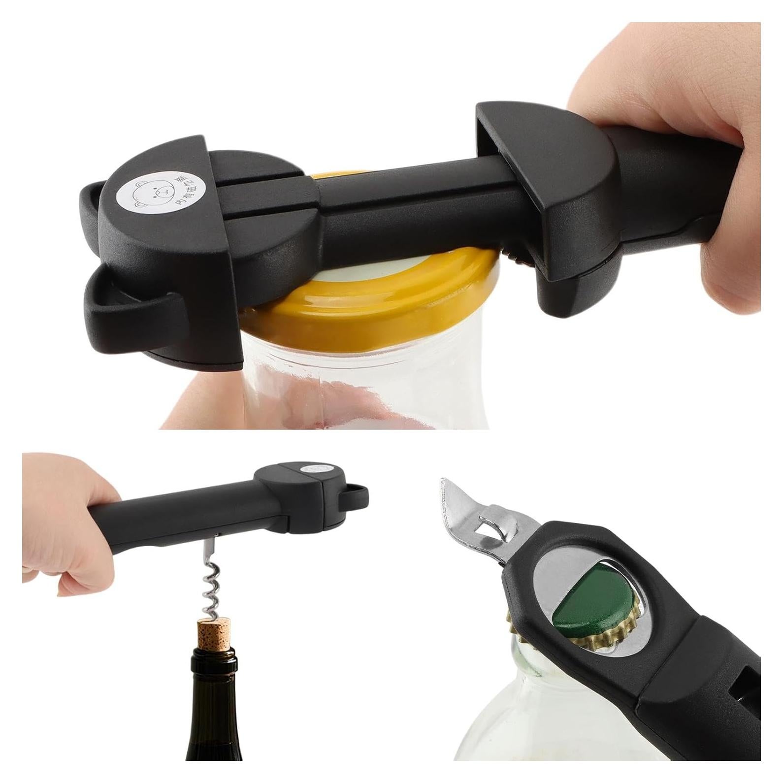 Abrebotellas 5 en 1 Herxsin para ancianos y manos débiles