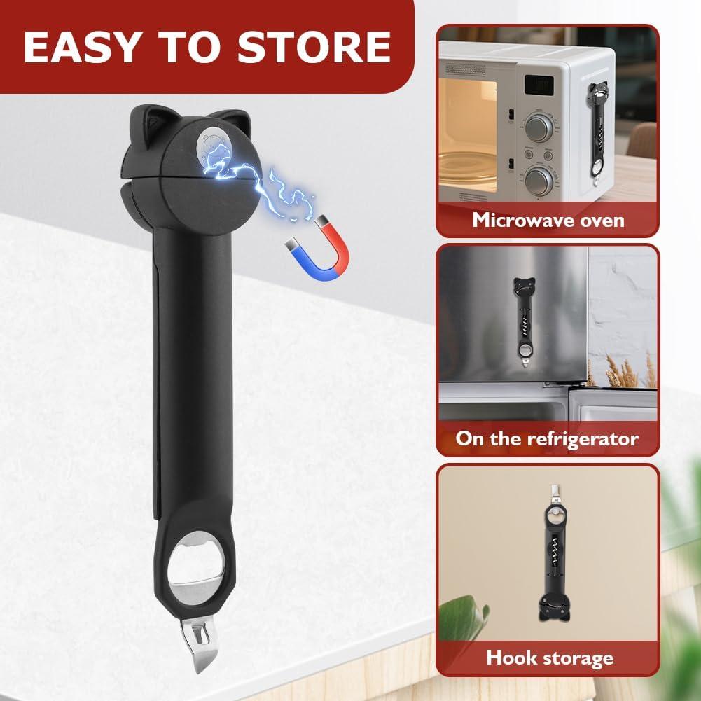 Abrebotellas 5 en 1 Herxsin para ancianos y manos débiles