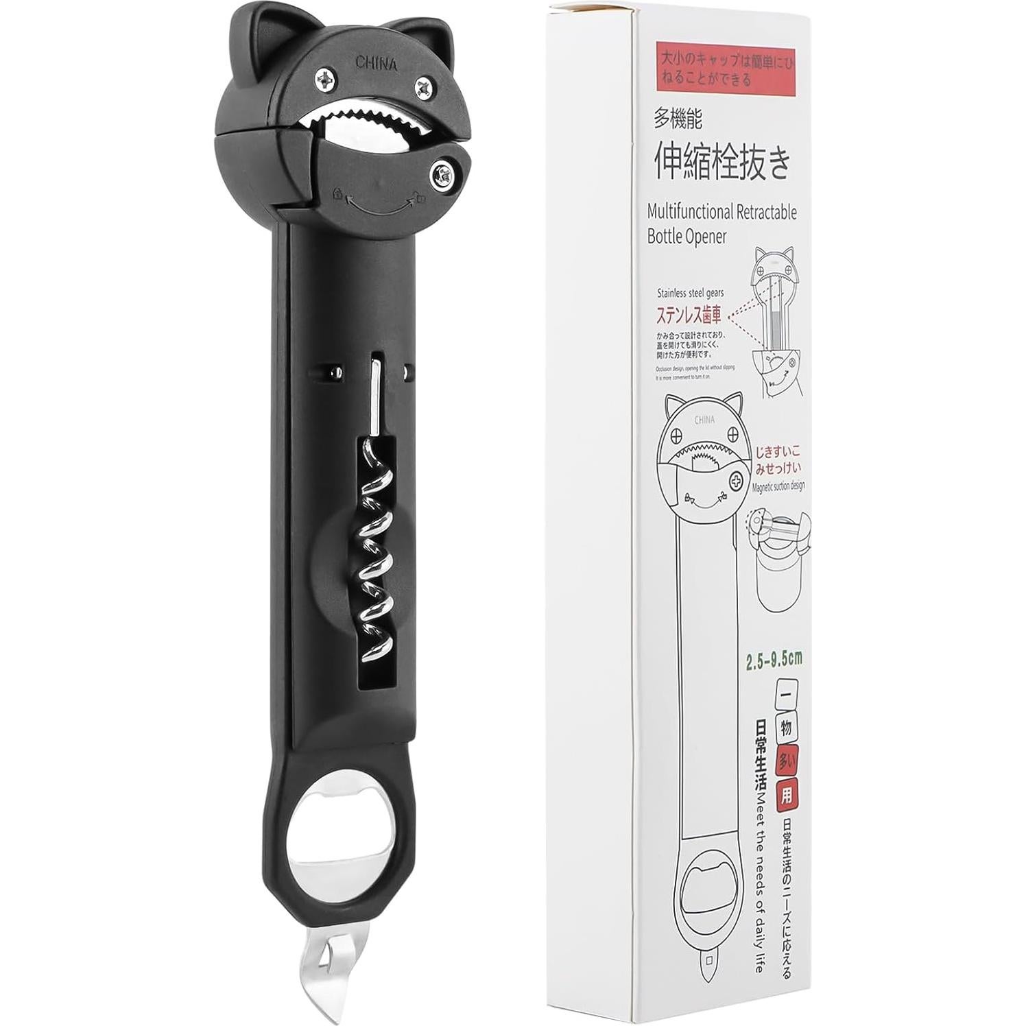 Abrebotellas 5 en 1 Herxsin para ancianos y manos débiles