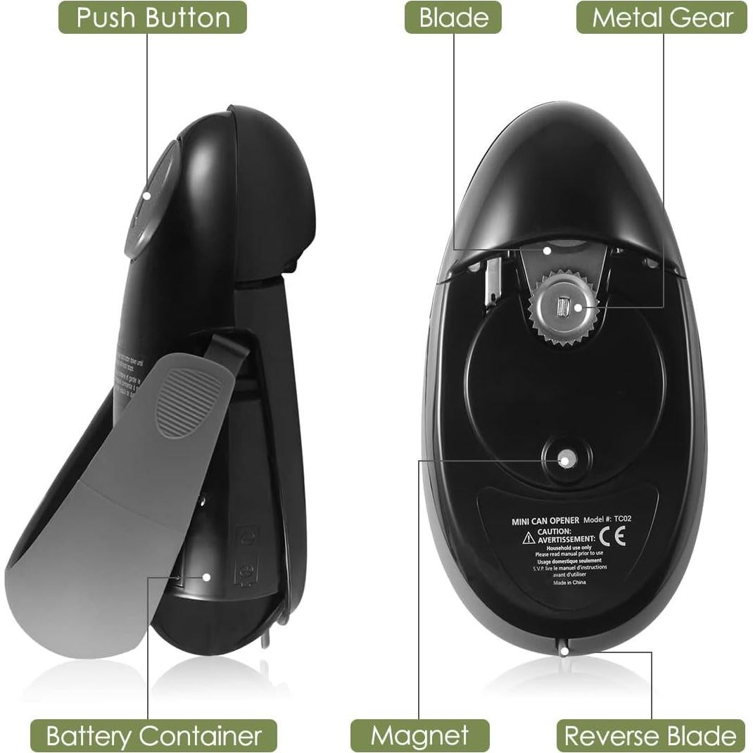 Abrelatas Eléctrico Automático Genérico 70W Bordes Suaves