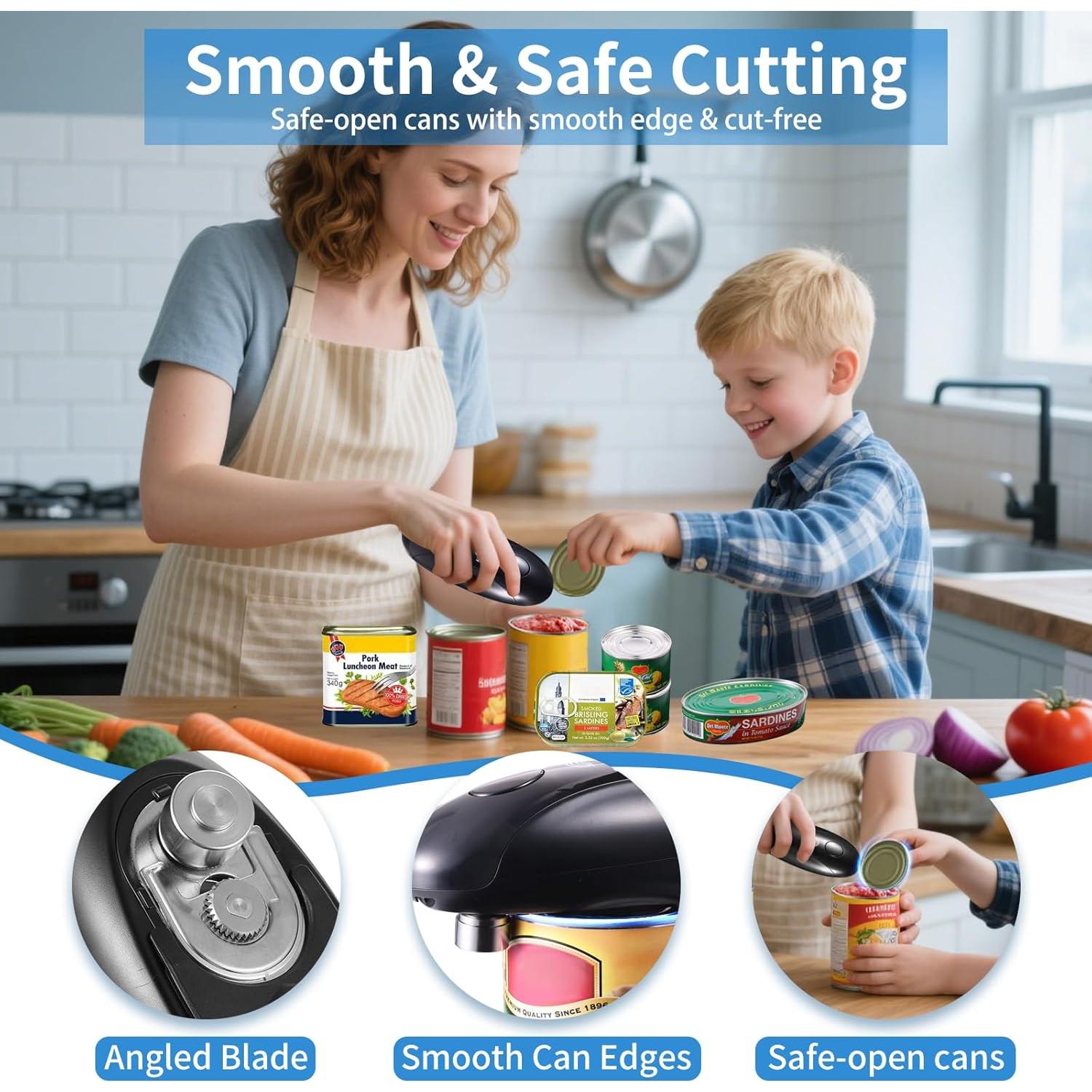 Abrelatas Eléctrico Automático CONFUTURY - Recargable USB-C