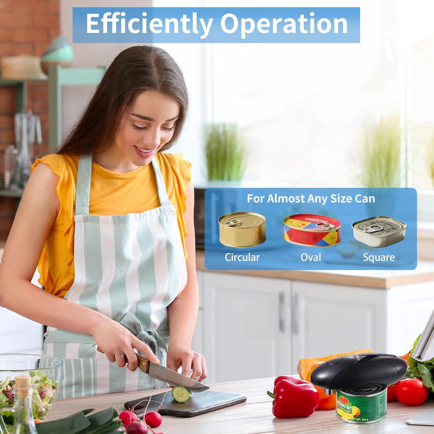 Abrelatas Eléctrico Automático CONFUTURY - Recargable USB-C