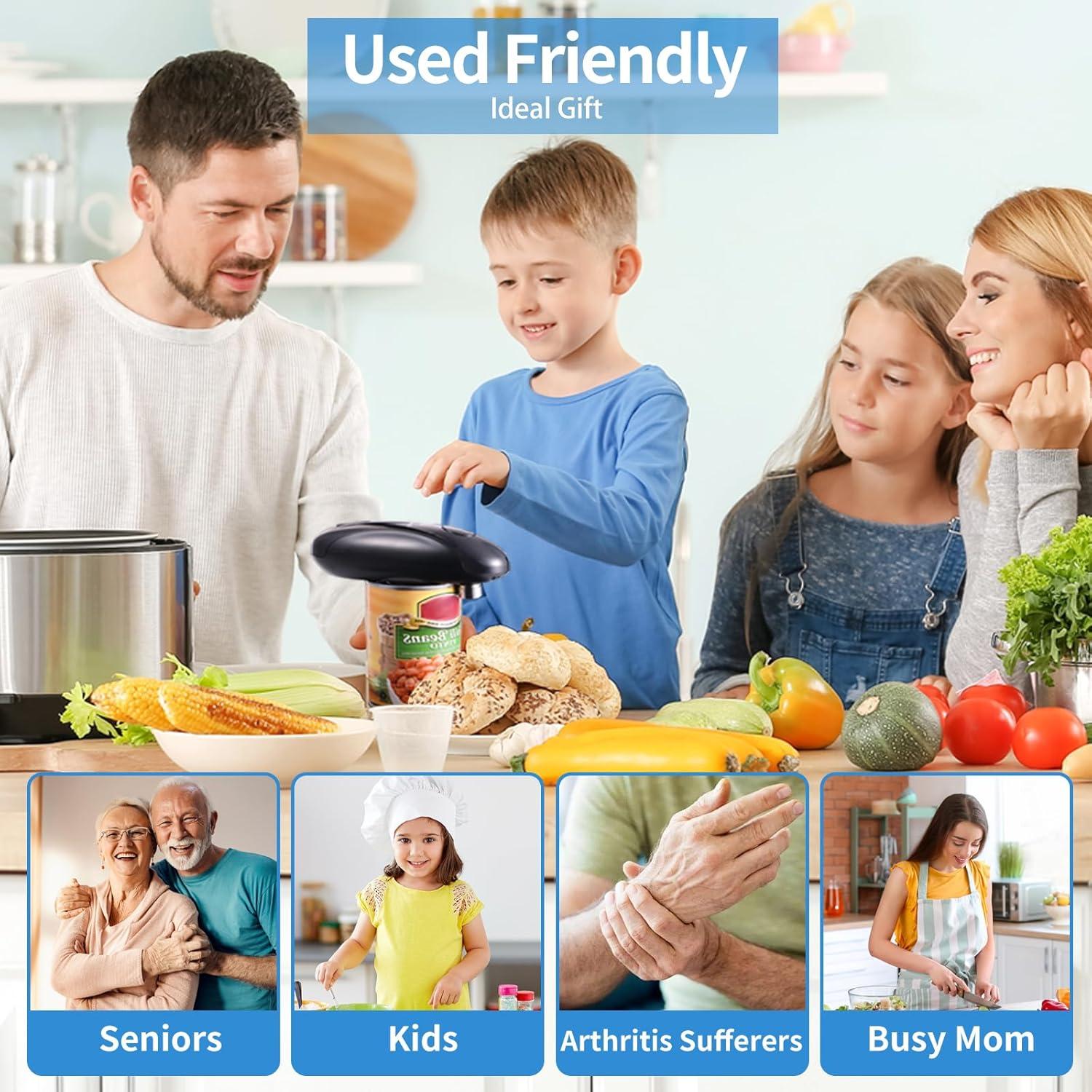 Abrelatas Eléctrico Automático CONFUTURY - Recargable USB-C