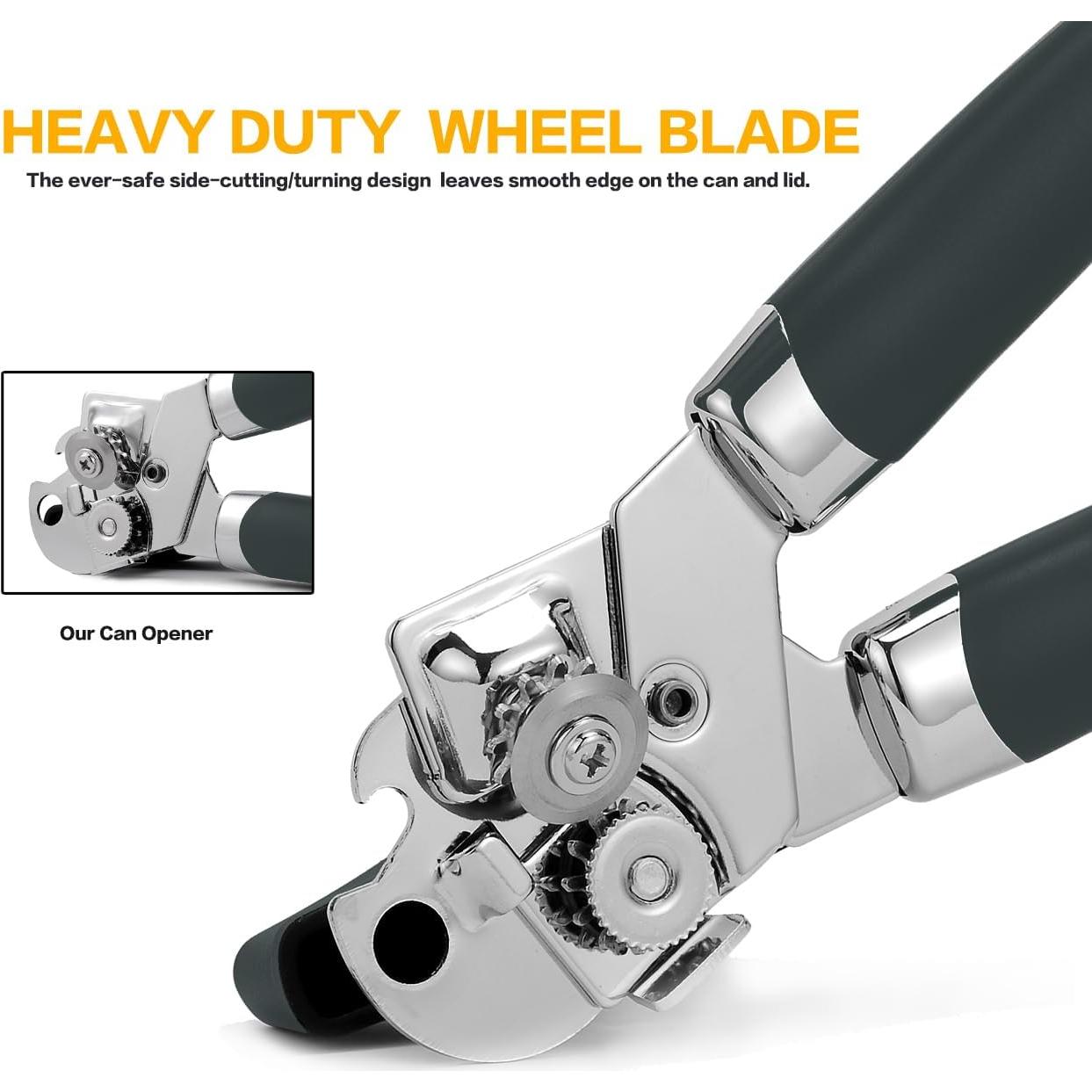 Abrelatas Manual 3-en-1 ELIRIVAWET Acero Inoxidable Gris