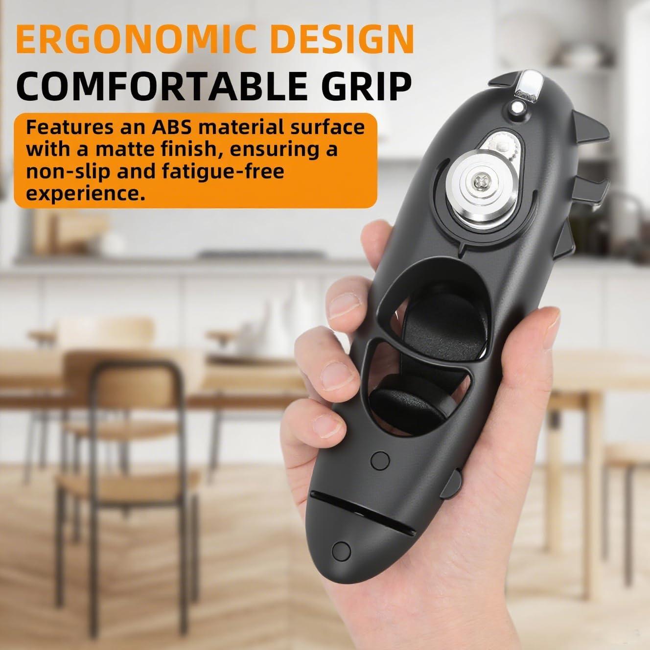 Abrelatas Multifuncional 8 en 1 TUOSANTER Negro 20x6x4 cm