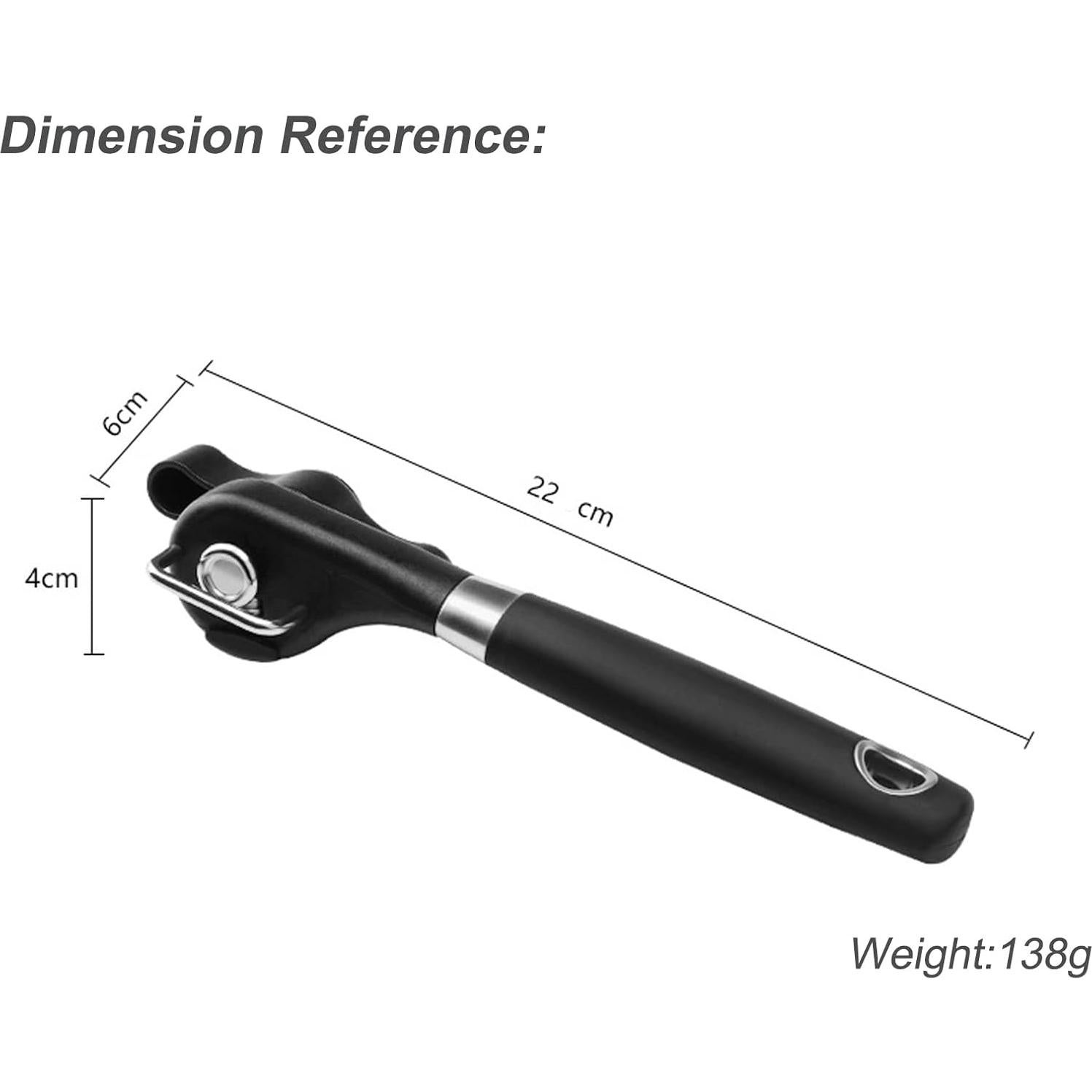 Abrelatas Manual Vishui de Acero Inoxidable 20.5x6x4cm