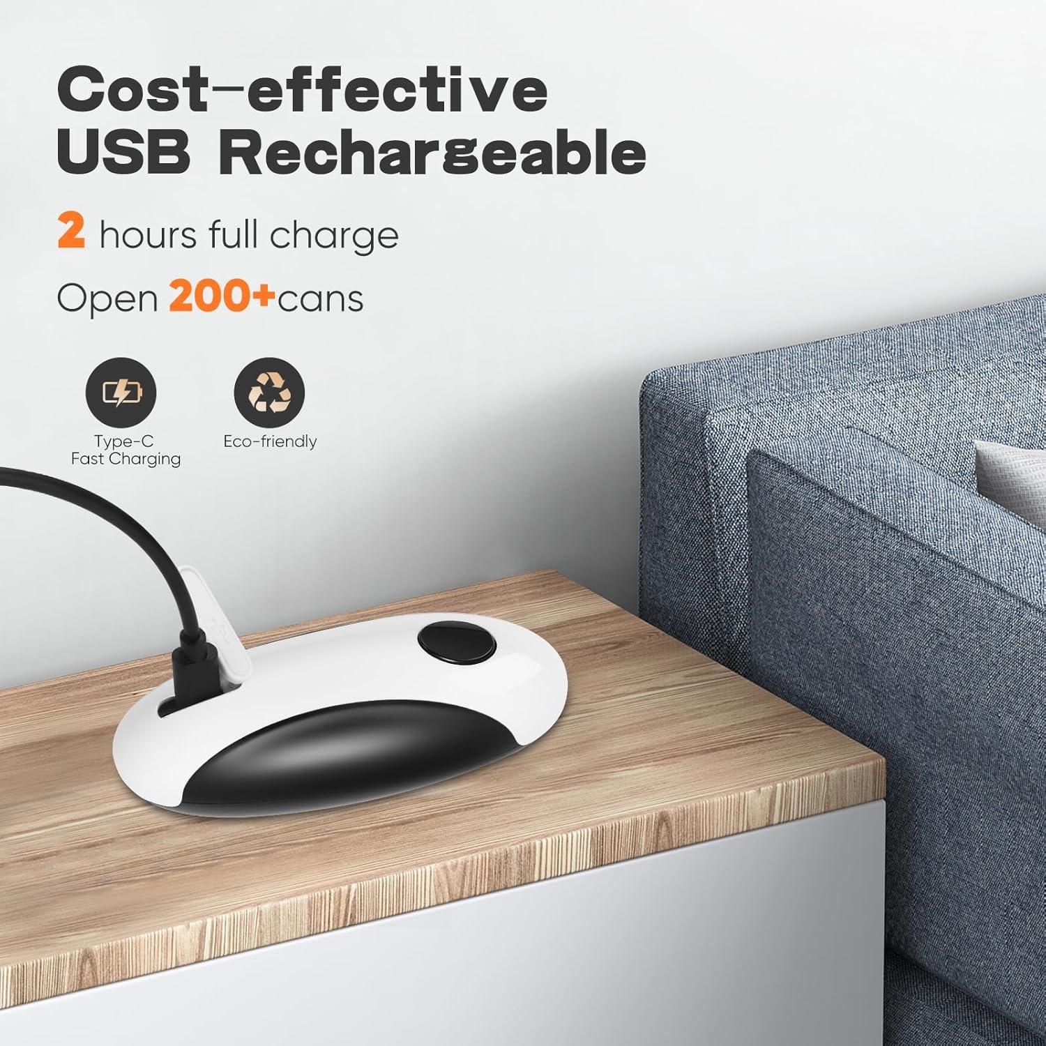 Abrelatas Eléctrico Tomentific KGQ-5A Recargable USB 430g