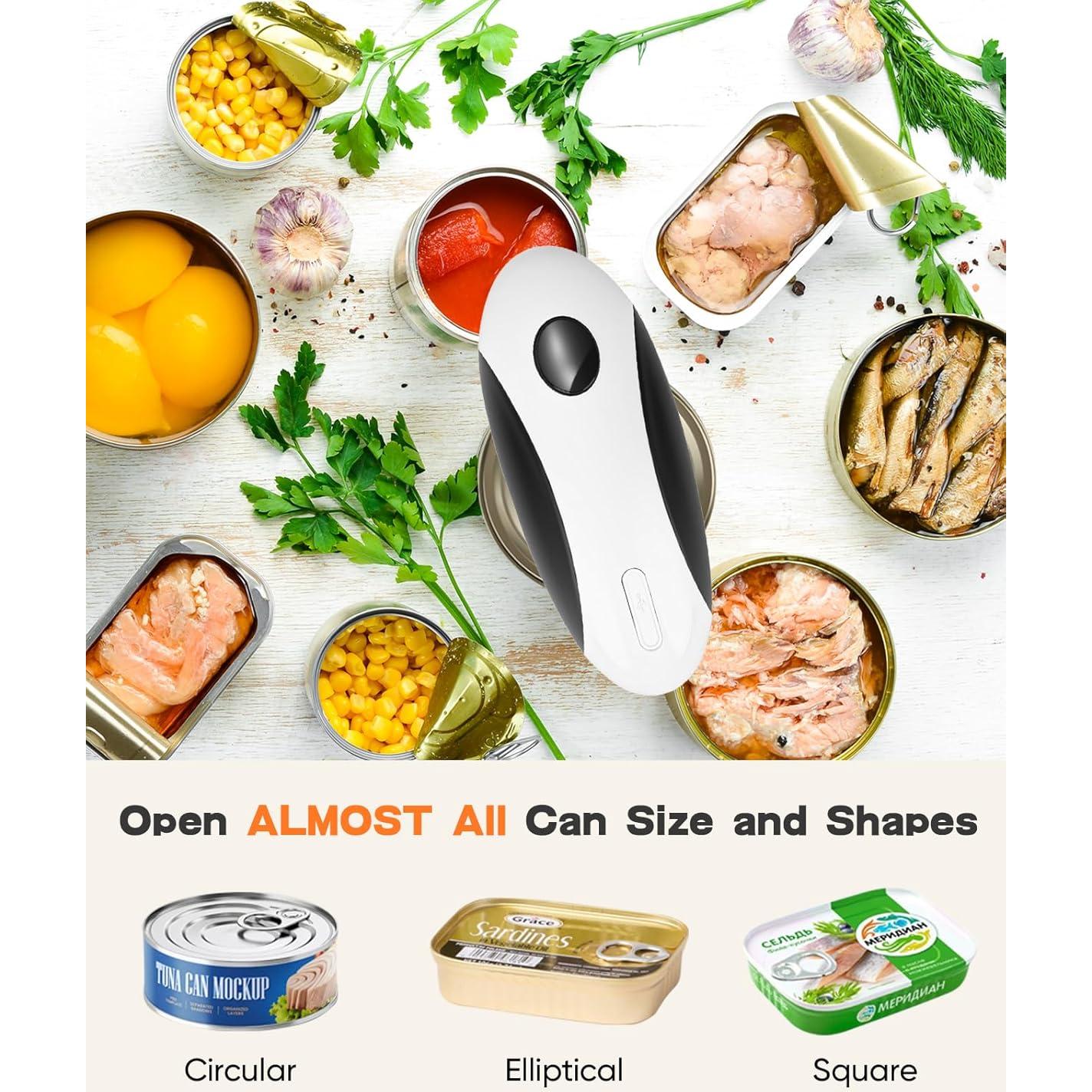 Abrelatas Eléctrico Tomentific KGQ-5A Recargable USB 430g