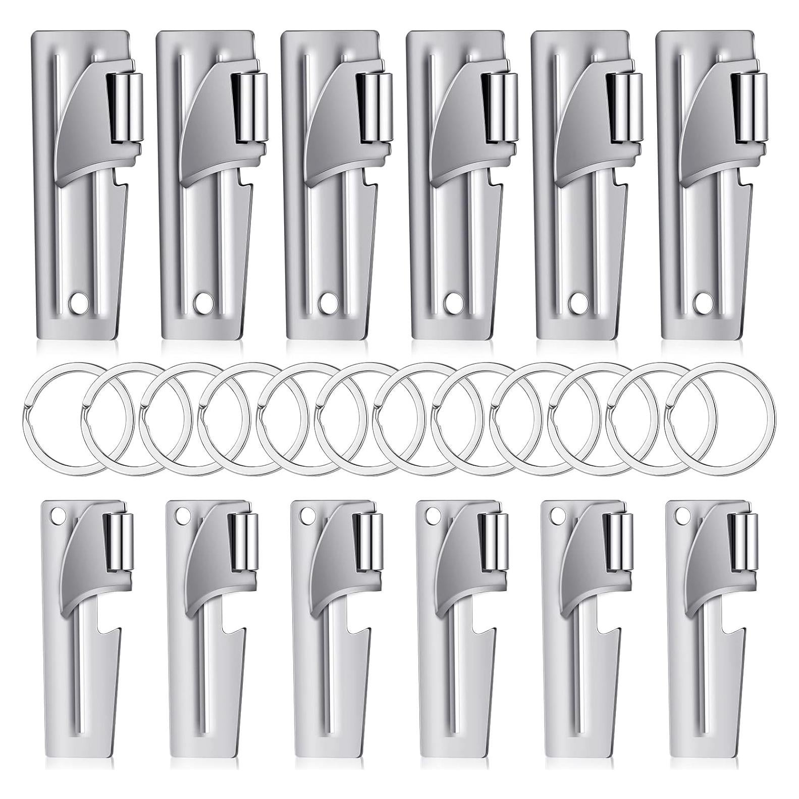 Abrelatas militar portátil Eaasty P-38 y P-51 acero inoxidable 12 unidades