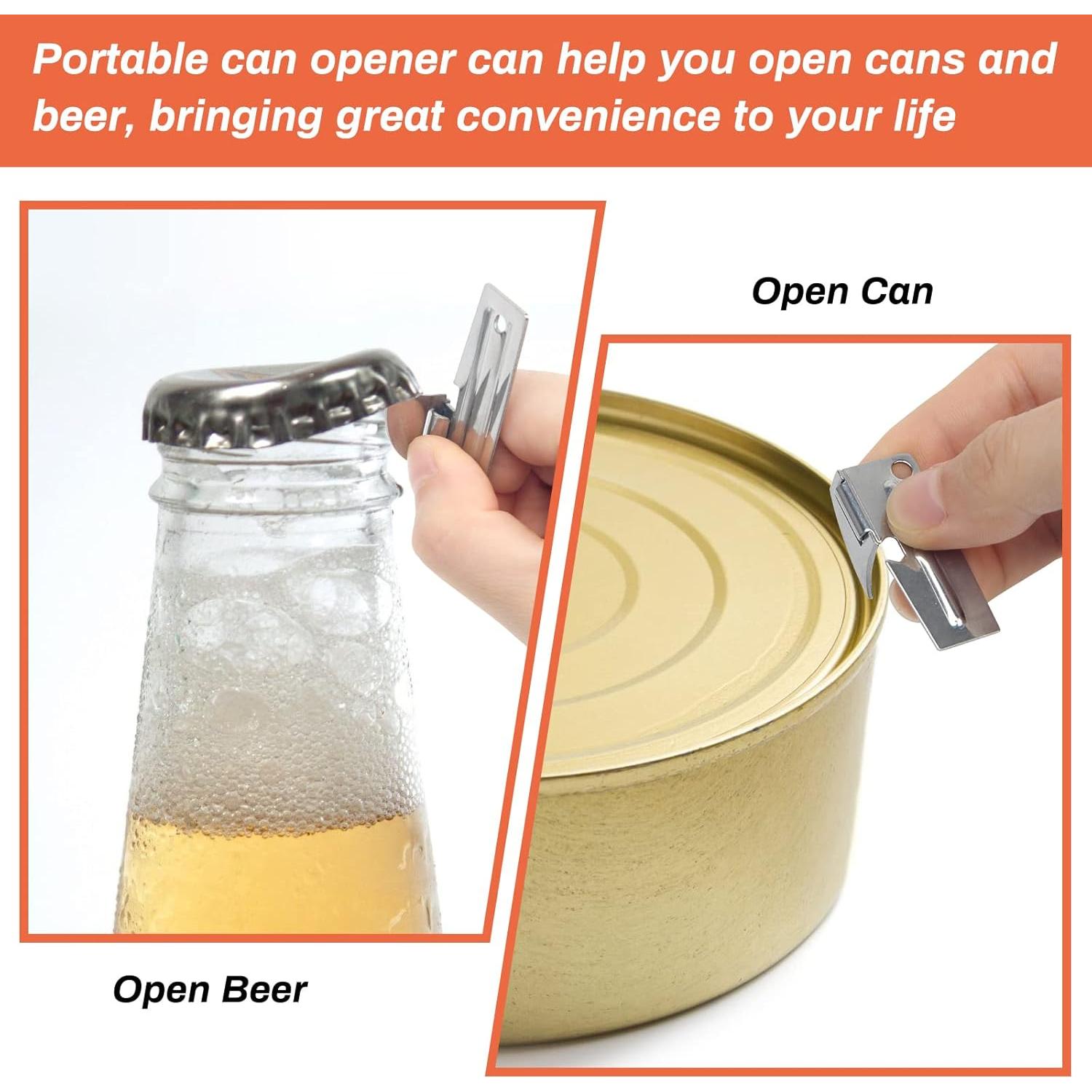 12 Abrelatas de Acero Inoxidable Anglecai P-38 y P-51