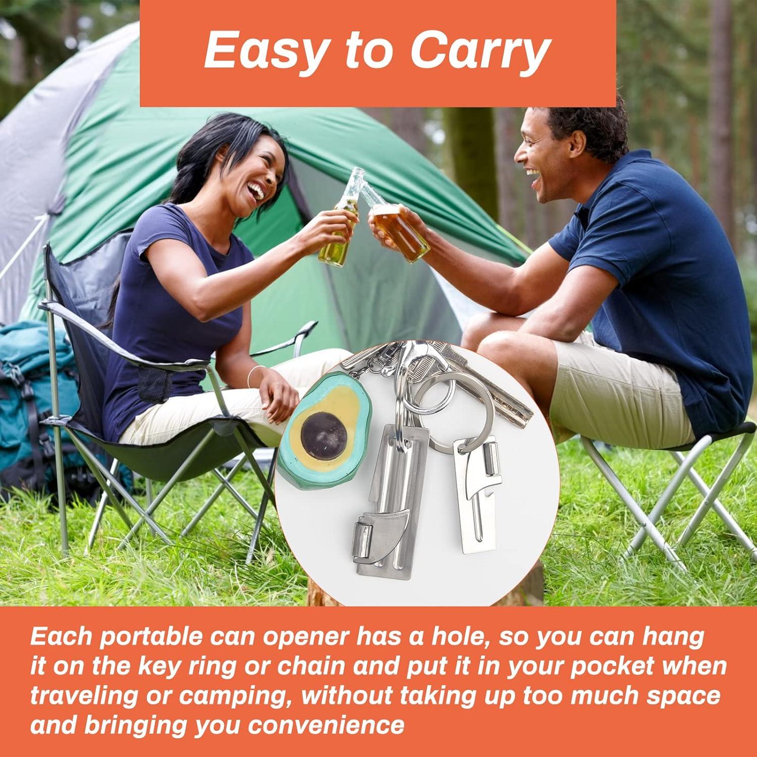 12 Abrelatas de Acero Inoxidable Anglecai P-38 y P-51