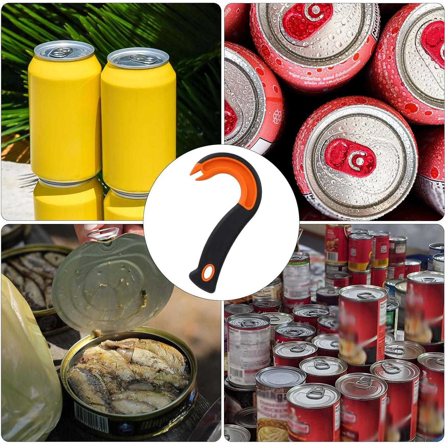Abre Latas de Anilla BOXOB Naranja Ergonomico Antideslizante