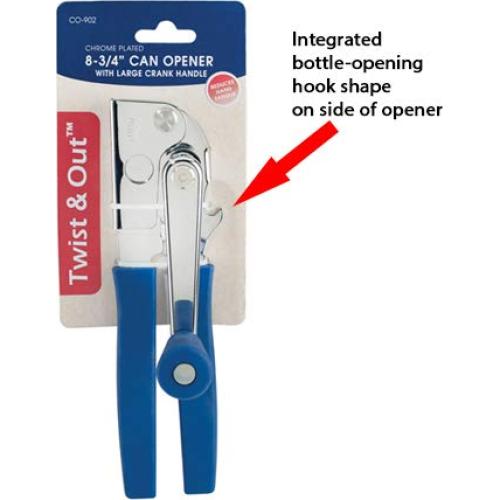 Abridor de Latas Winco CO-902 Cromado 22.2 cm con Manivela