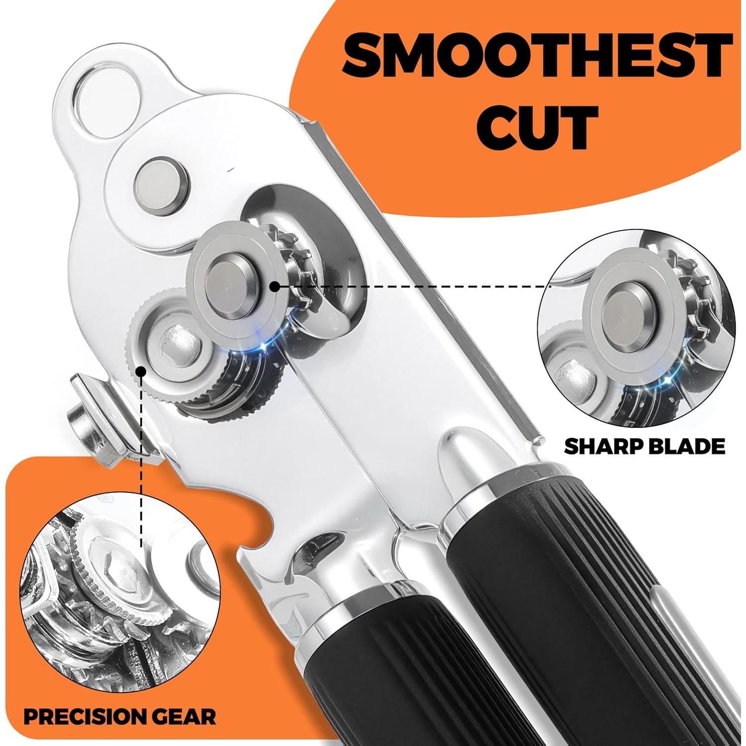 Abrelatas Manual Bxgnip con Imán y Mango Antideslizante