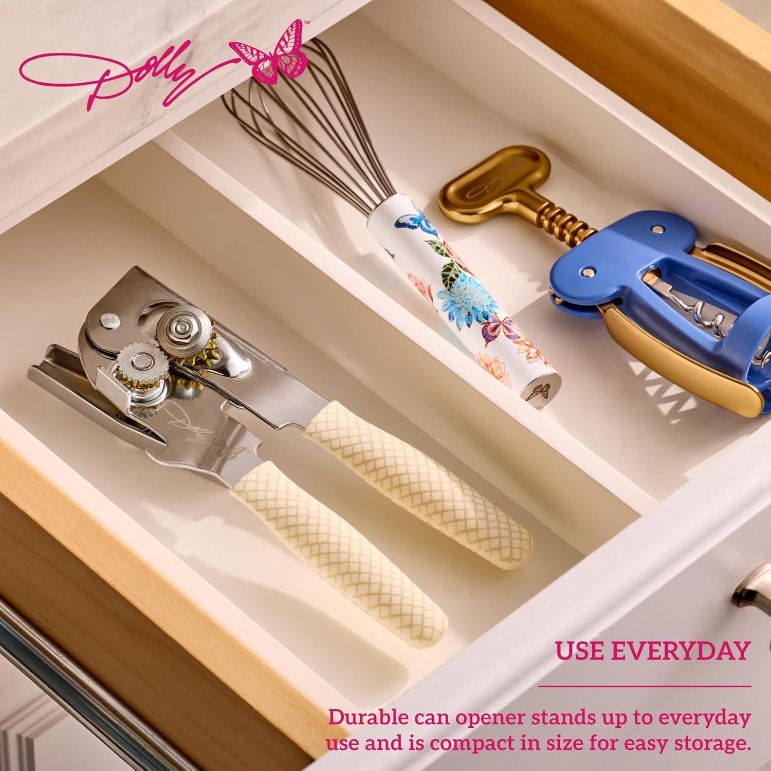 Abrelatas Compacto Dolly Parton - Mangos Ergonómicos 19 cm