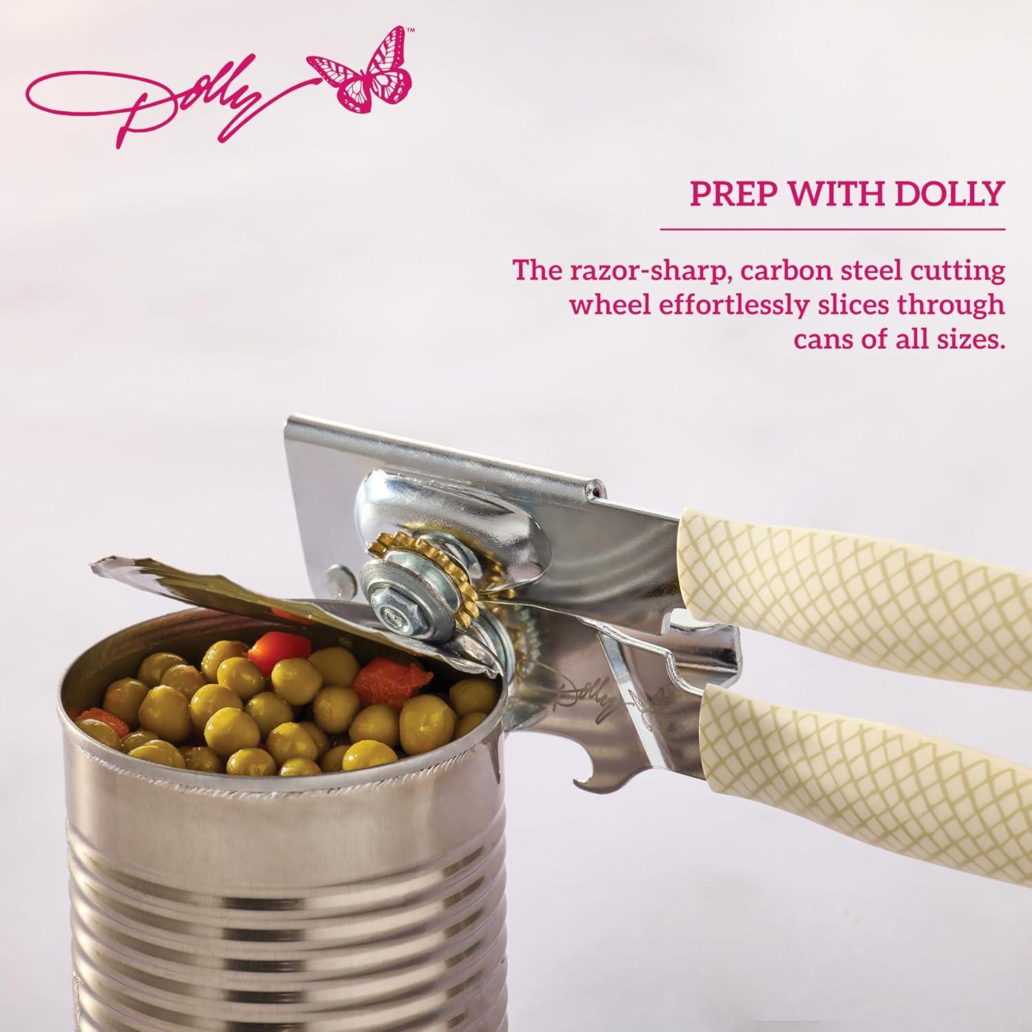 Abrelatas Compacto Dolly Parton - Mangos Ergonómicos 19 cm