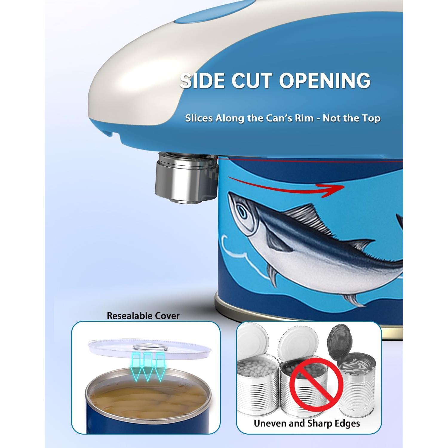 Abrelatas Eléctrico CIRCLE JOY KGQ-5A-BL Azul Automático