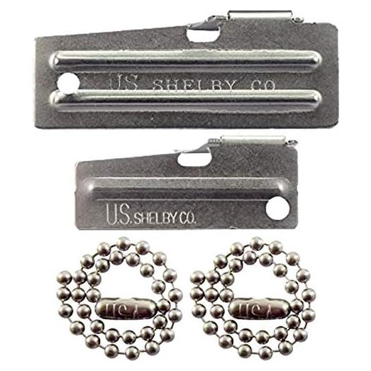 Abrelatas US Shelby P-38 y P-51 Acero Inoxidable 3.81 y 5.08 cm