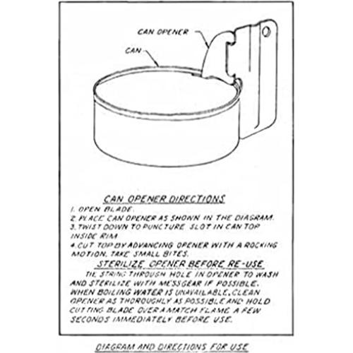 Abrelatas US Shelby P-38 y P-51 Acero Inoxidable 3.81 y 5.08 cm