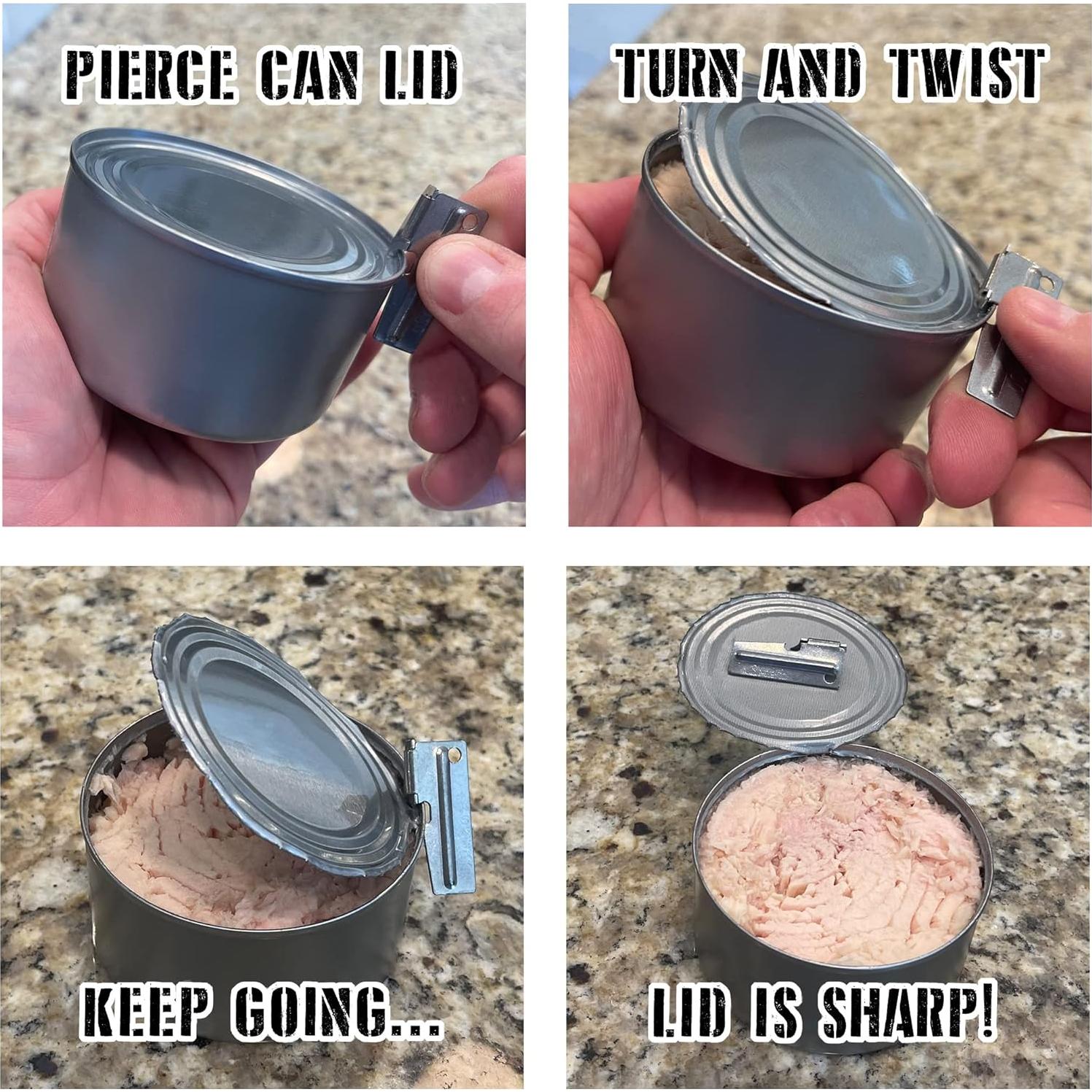 Abrelatas US Shelby P-38 y P-51 Acero Inoxidable 3.81 y 5.08 cm