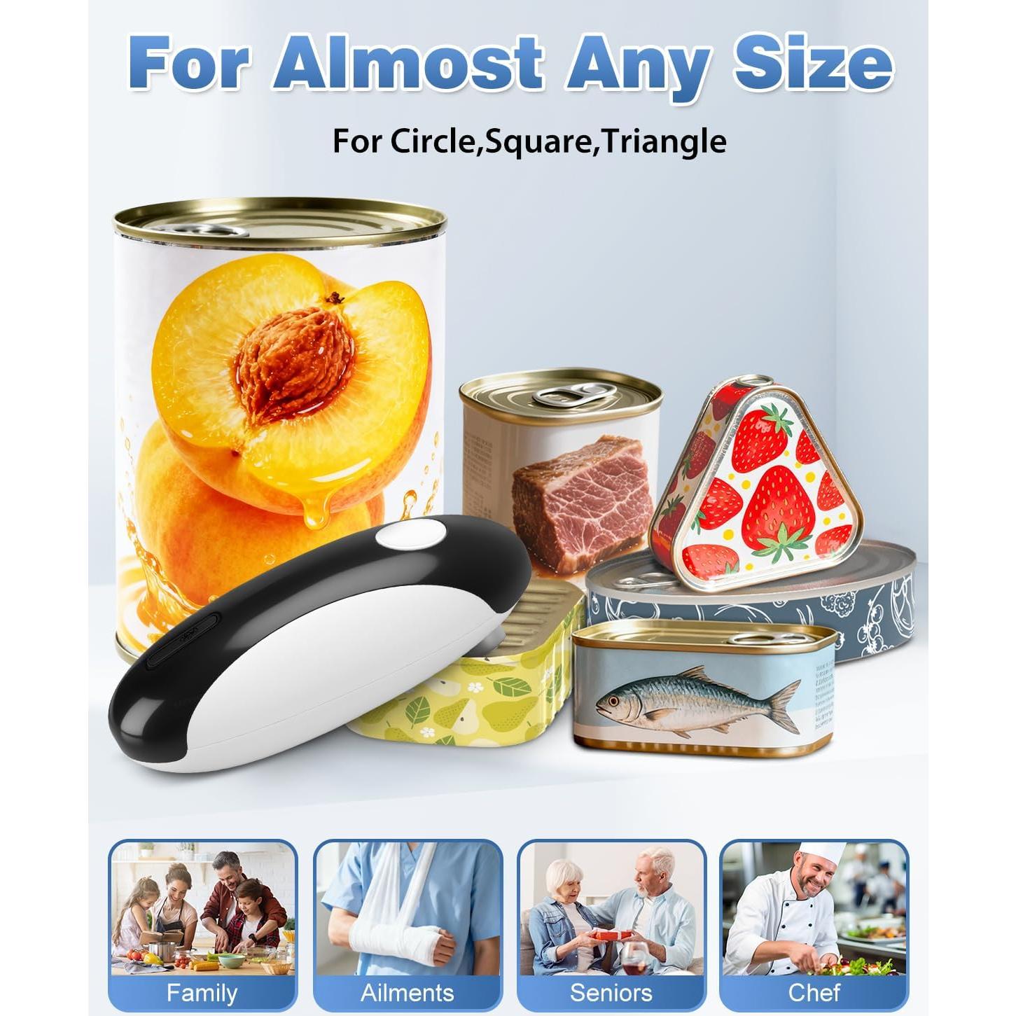 Abre Latas Eléctrico Easyvava 2025 - Automático y Portátil