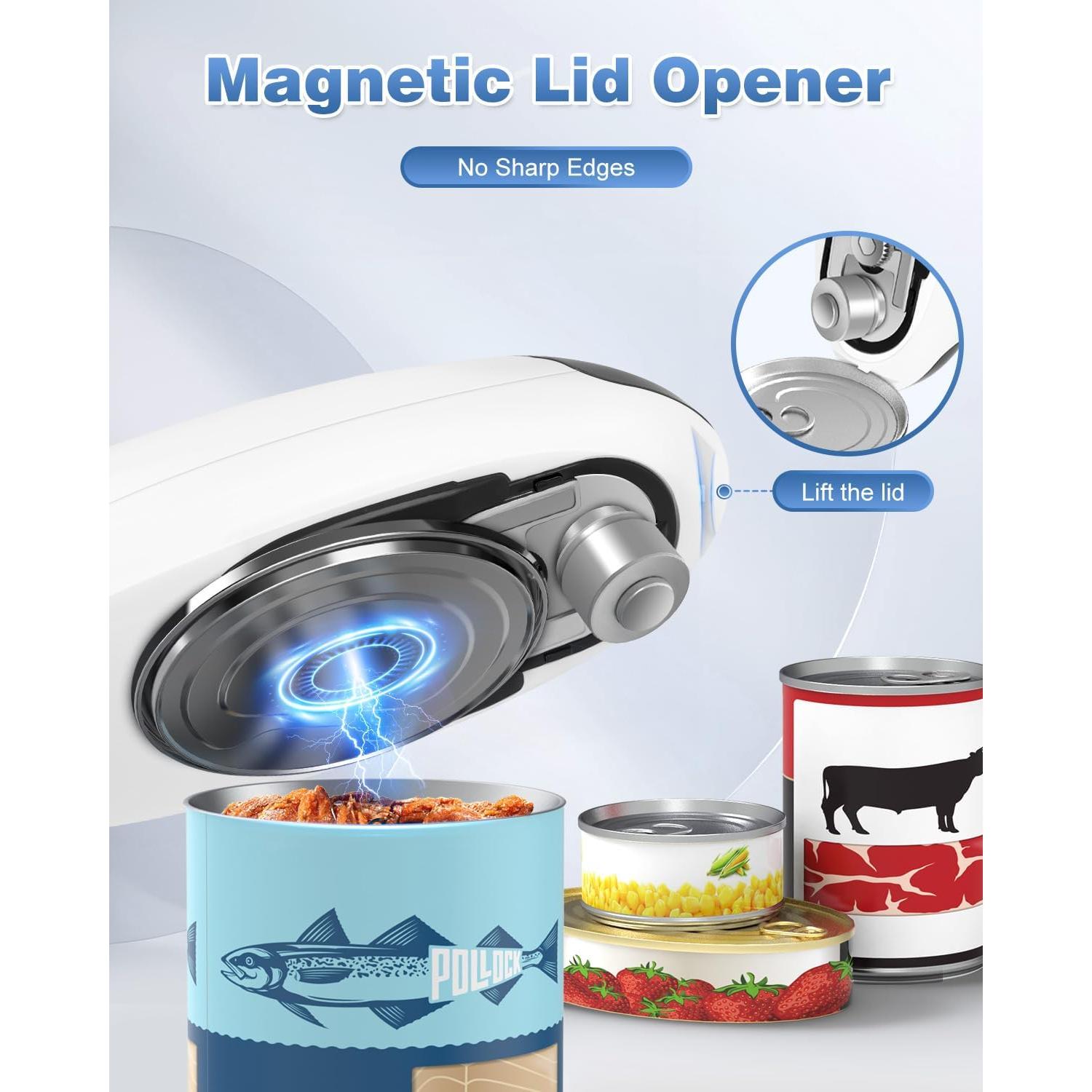 Abre Latas Eléctrico Easyvava 2025 - Automático y Portátil