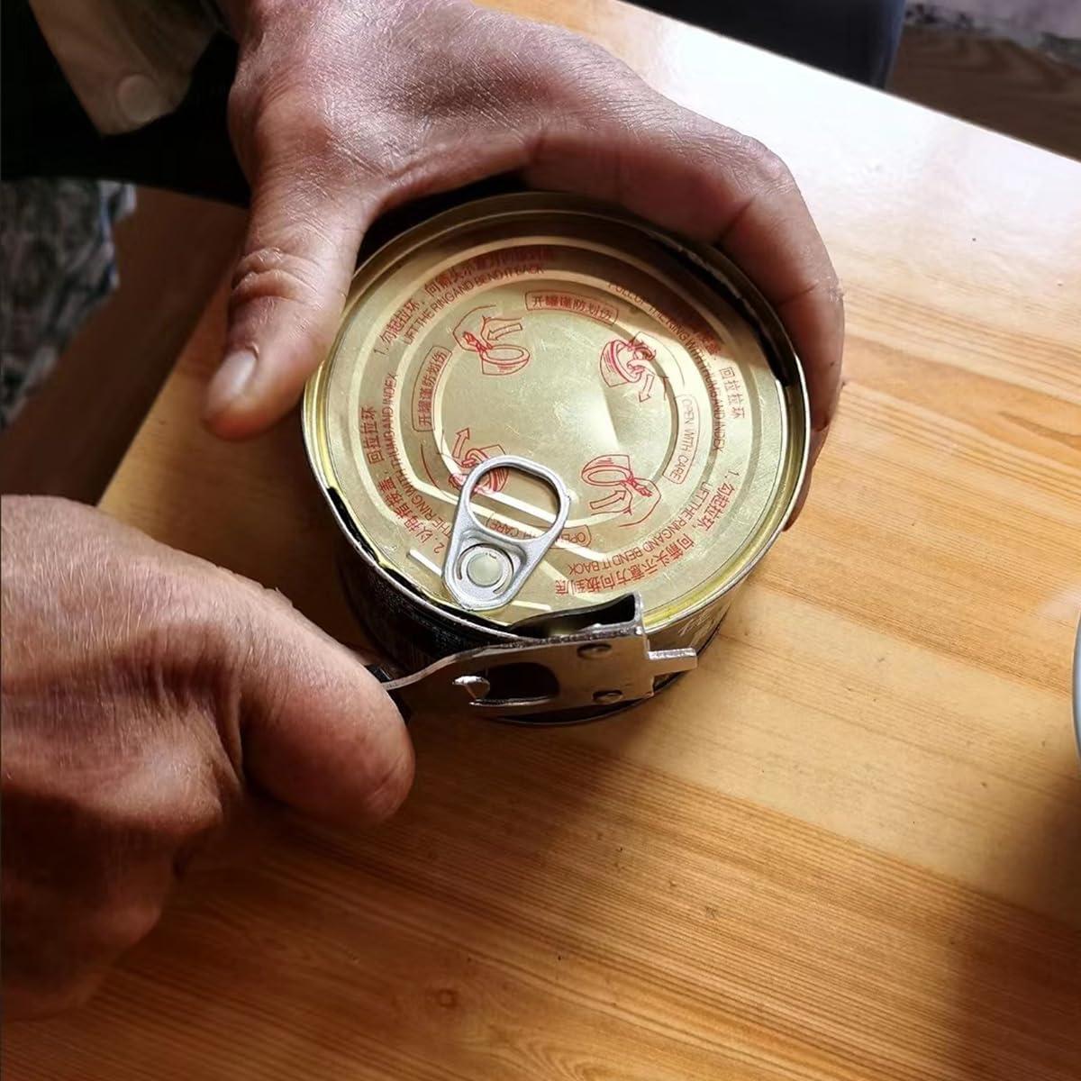 Abre latas manual HLCM 4 en 1 - 2 unidades, color negro