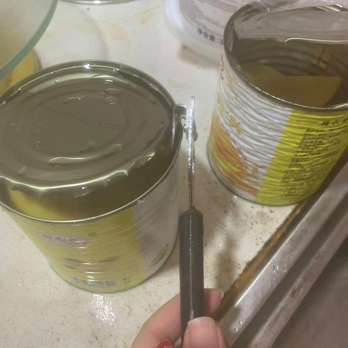 Abre latas manual HLCM 4 en 1 - 2 unidades, color negro