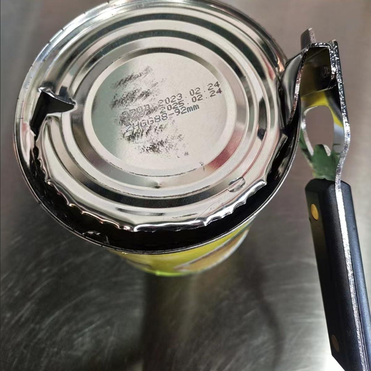 Abre latas manual HLCM 4 en 1 - 2 unidades, color negro