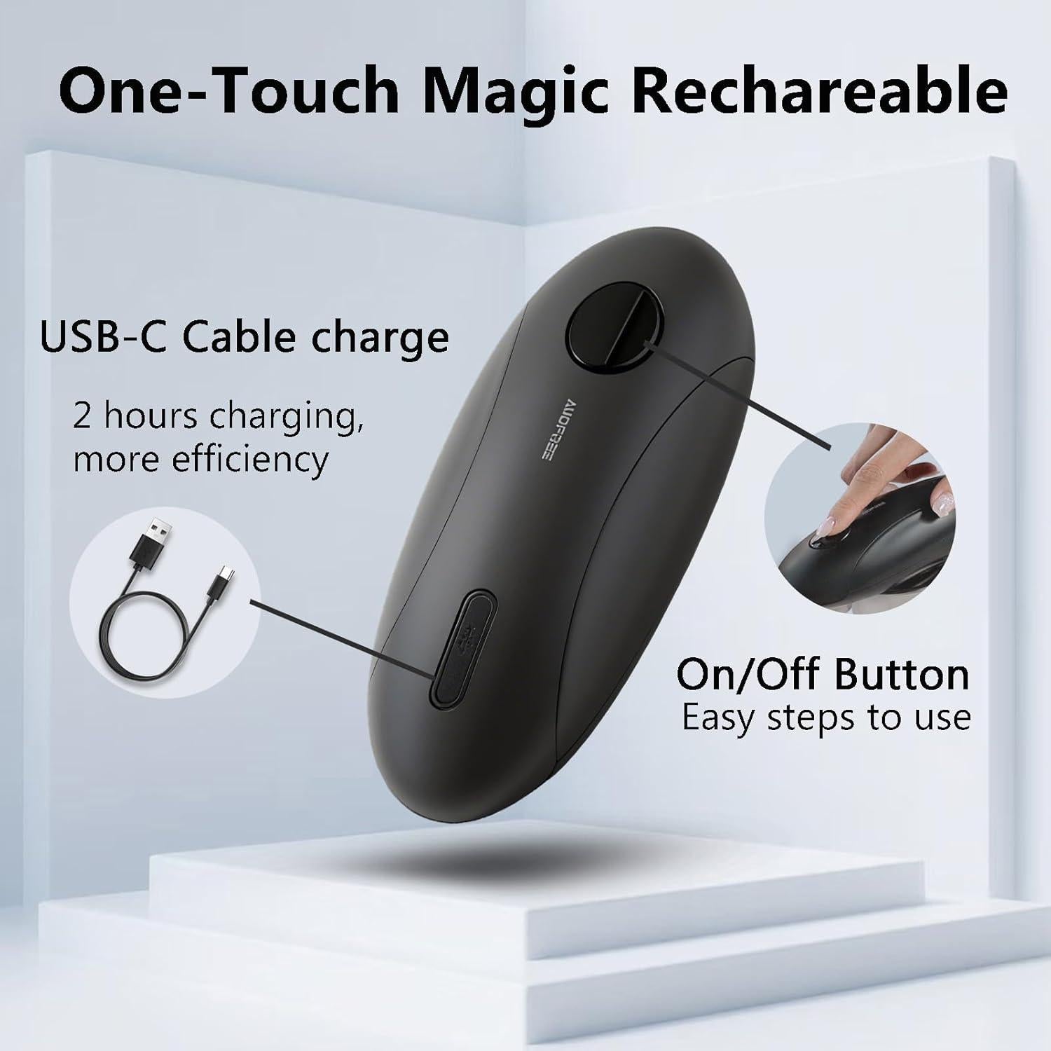 Abrelatas Eléctrico AidFree KGB-5A Automático Recargable