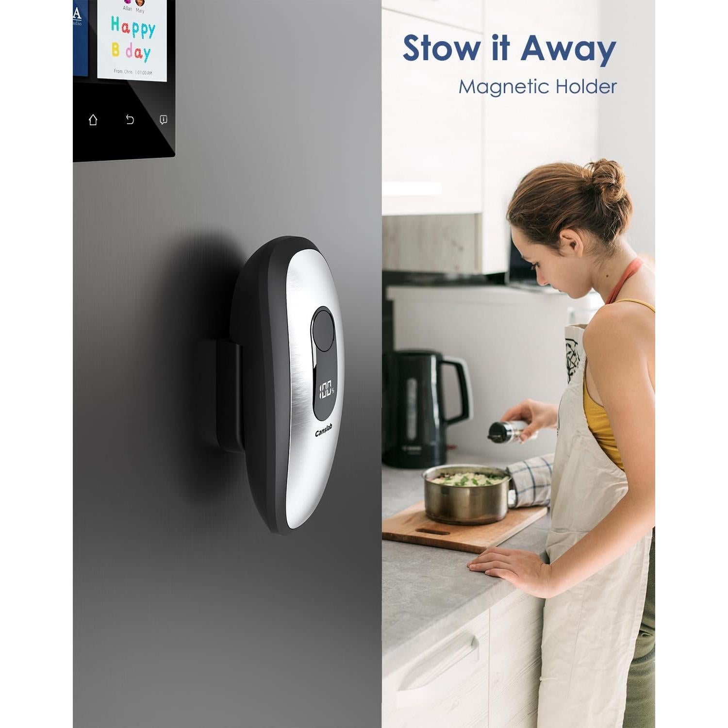 Abridor de Latas Eléctrico Canslab IRON Acero Inoxidable